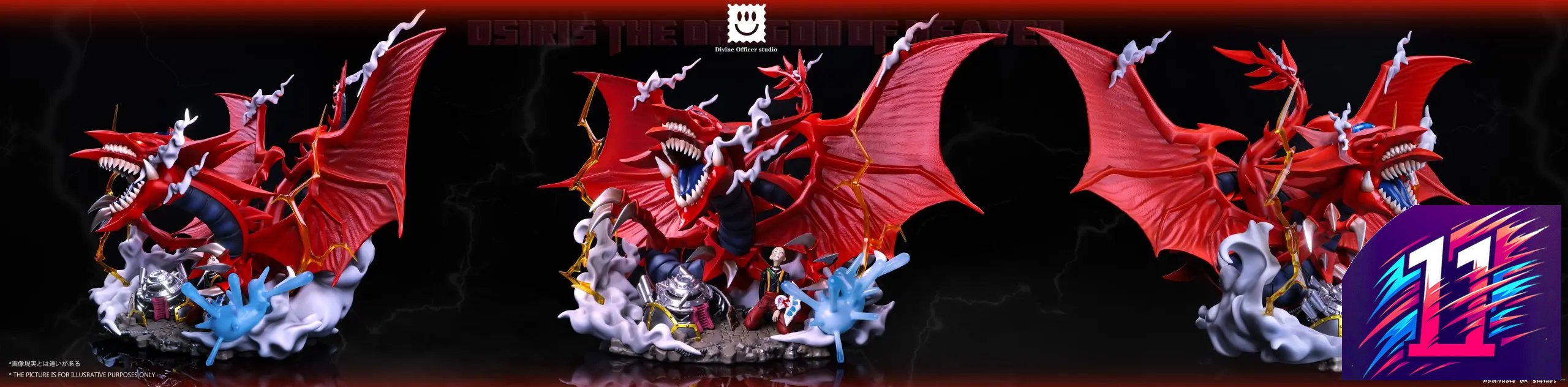 Divine Officer Studio - The Three Phantom Gods Series #2 Slifer the Sky Dragon & Silent Doll Yu-Gi-Oh