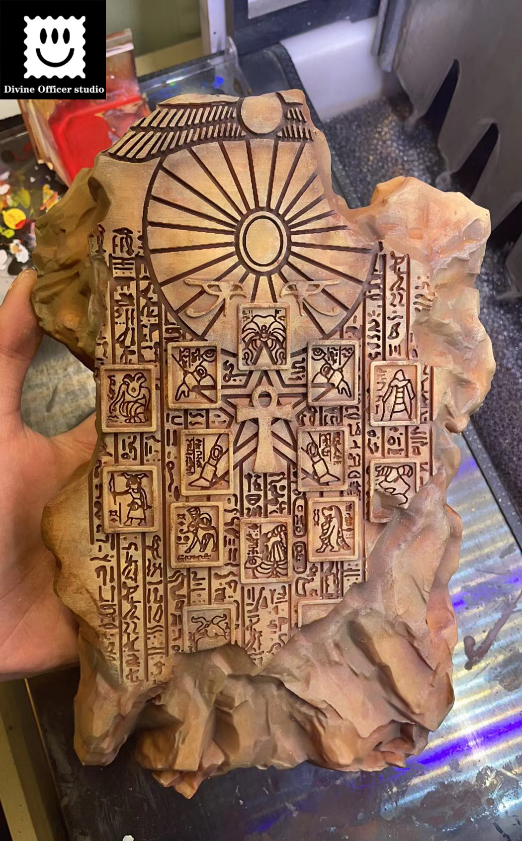 Divine Officer Studio - Yu-Gi-Oh Exodia Slate & Pharaoh Atem Memory Slate