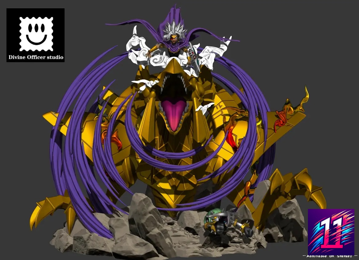 Divine Officer Studio - Yu-Gi-Oh The Three Phantom Gods Series #1 Fusion Marik Ishtar & The Winged Dragon of Ra