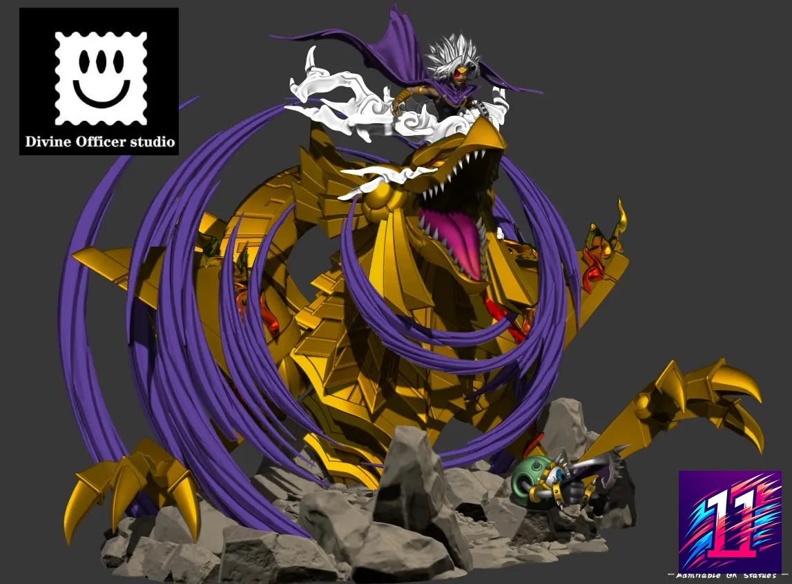 Divine Officer Studio - Yu-Gi-Oh The Three Phantom Gods Series #1 Fusion Marik Ishtar & The Winged Dragon of Ra