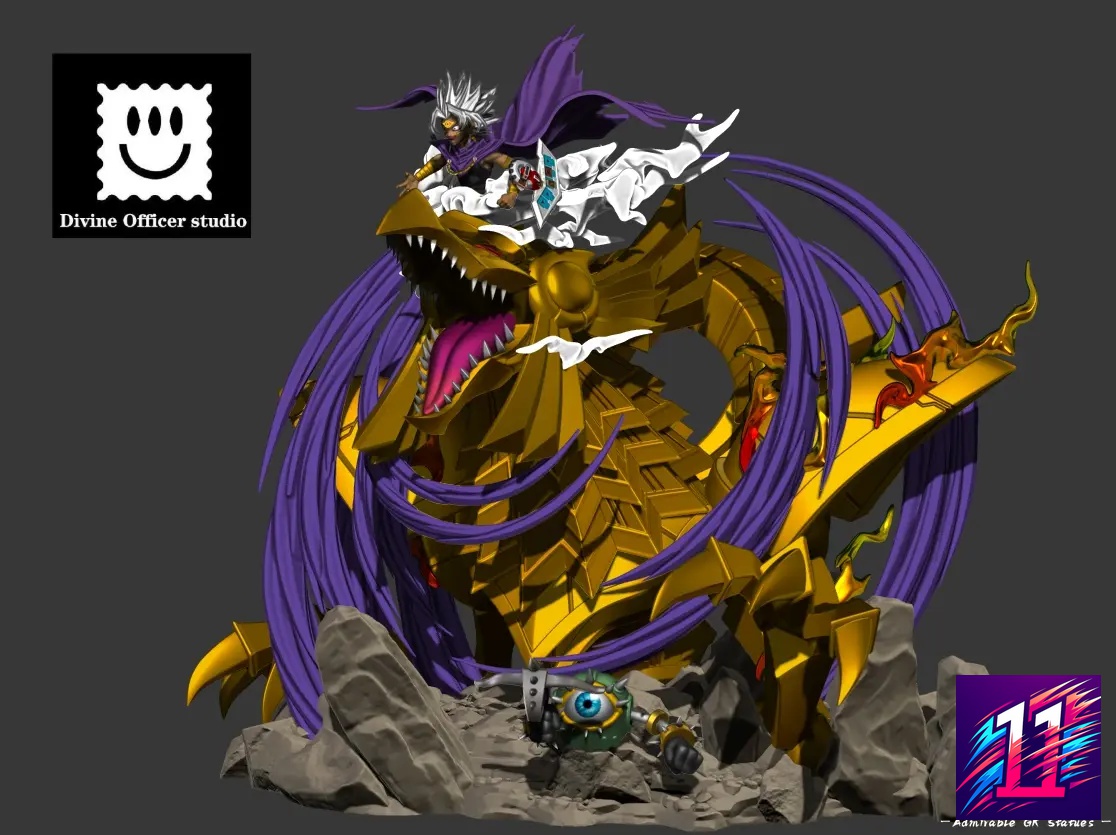 Divine Officer Studio - Yu-Gi-Oh The Three Phantom Gods Series #1 Fusion Marik Ishtar & The Winged Dragon of Ra