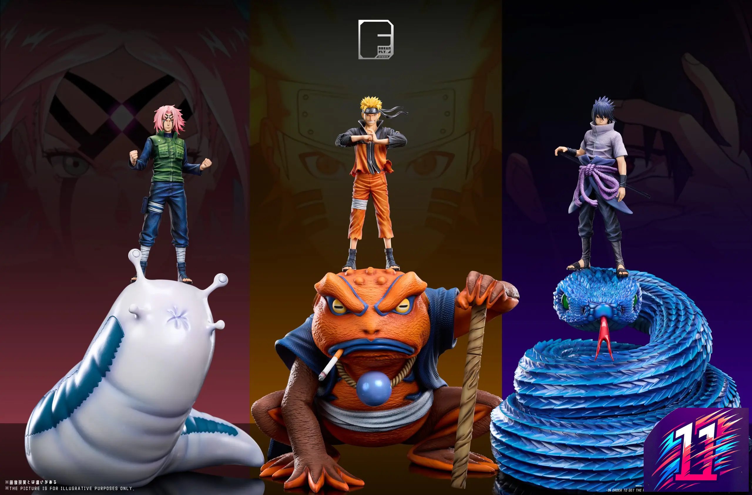 Dream Fly Studio - Team 7 #3 Naruto X #4 Sakura X #5 Sasuke Naruto