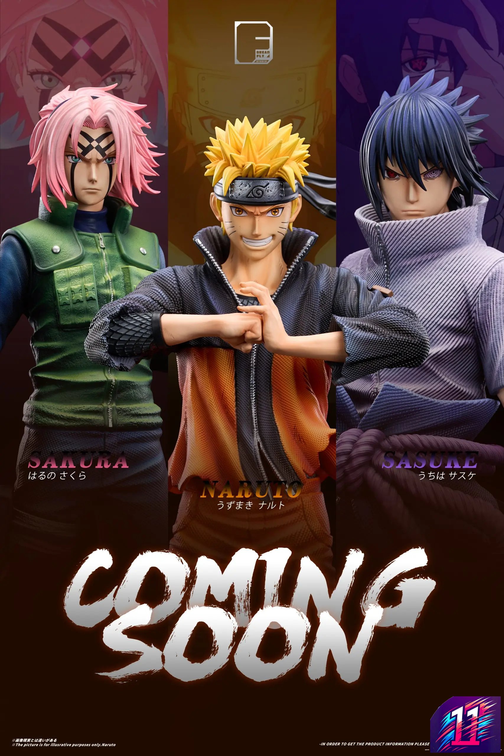 Dream Fly Studio - Team 7 #3 Naruto X #4 Sakura X #5 Sasuke Naruto