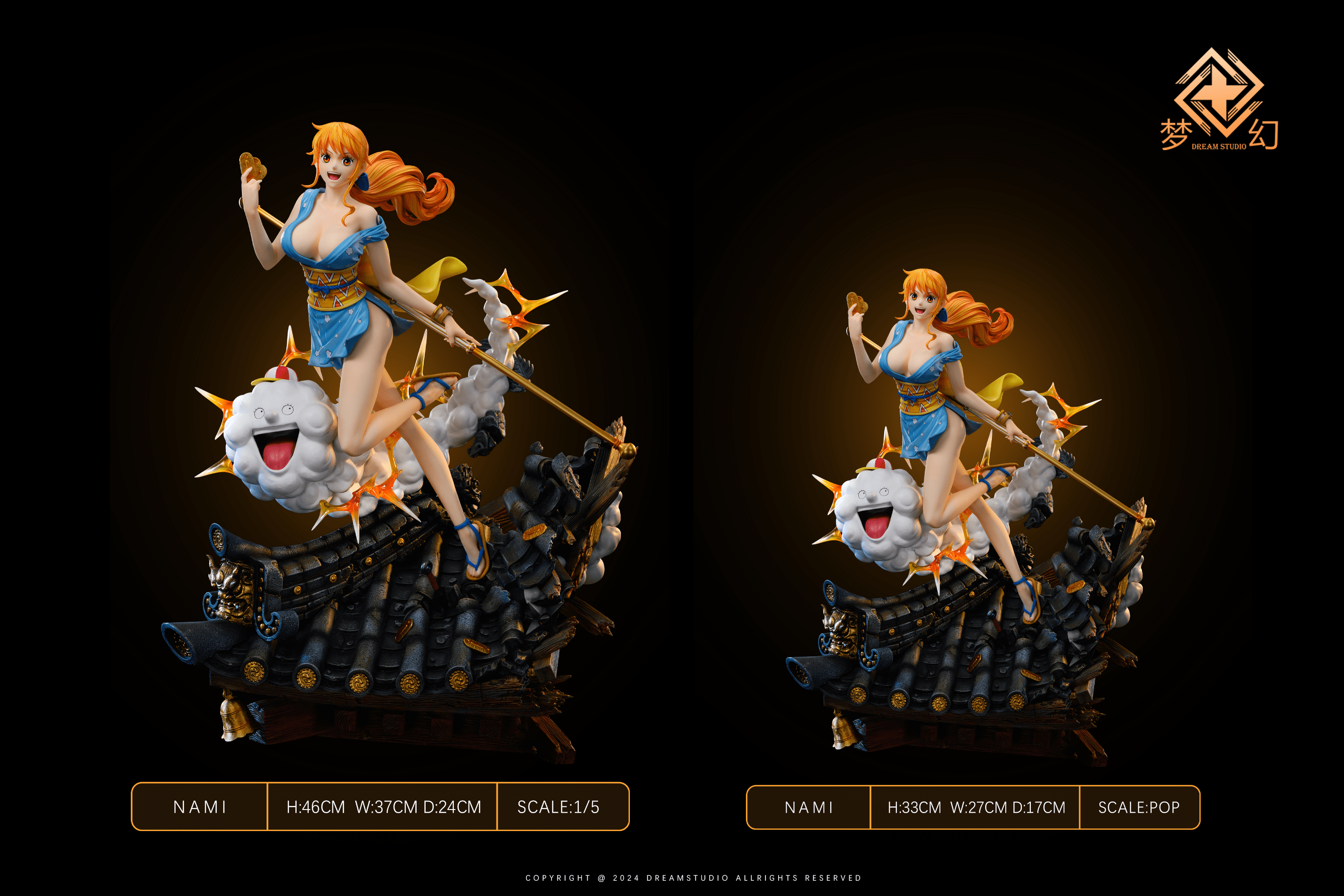 Dream Studio - One Piece Nami Japanese style light statue first