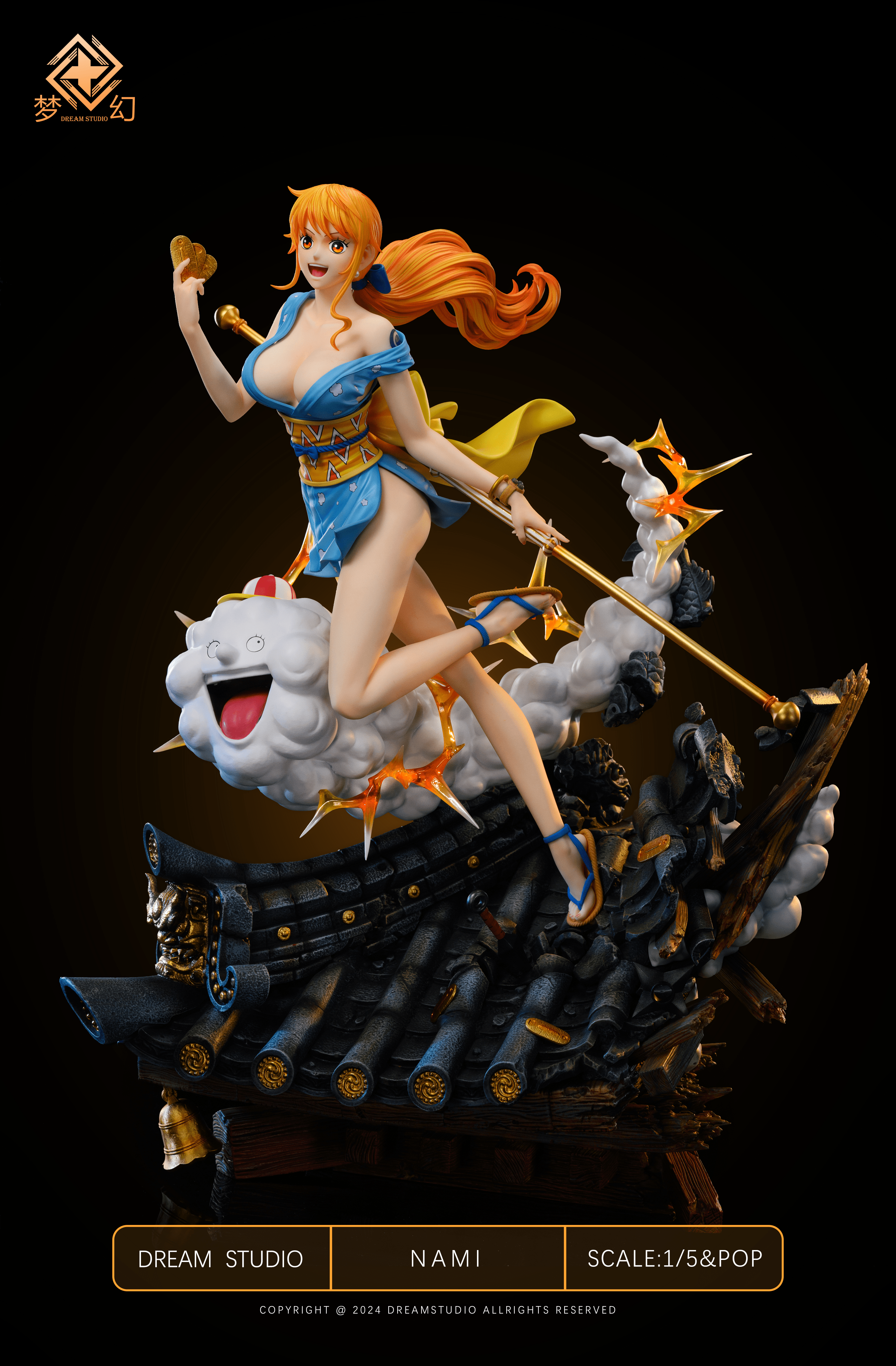 カワムーToy's my dream Studio　ナミ Dream Studio – One Piece Nami Japanese style light statue
