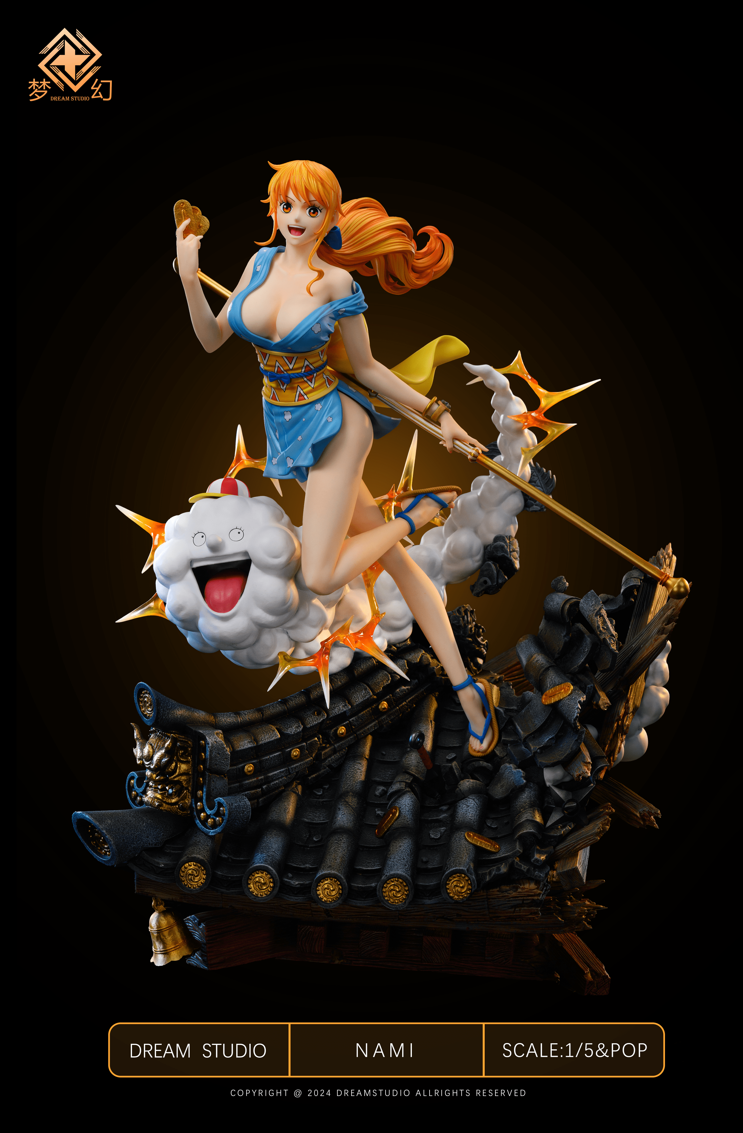 Dream Studio - One Piece Nami Japanese style light statue first