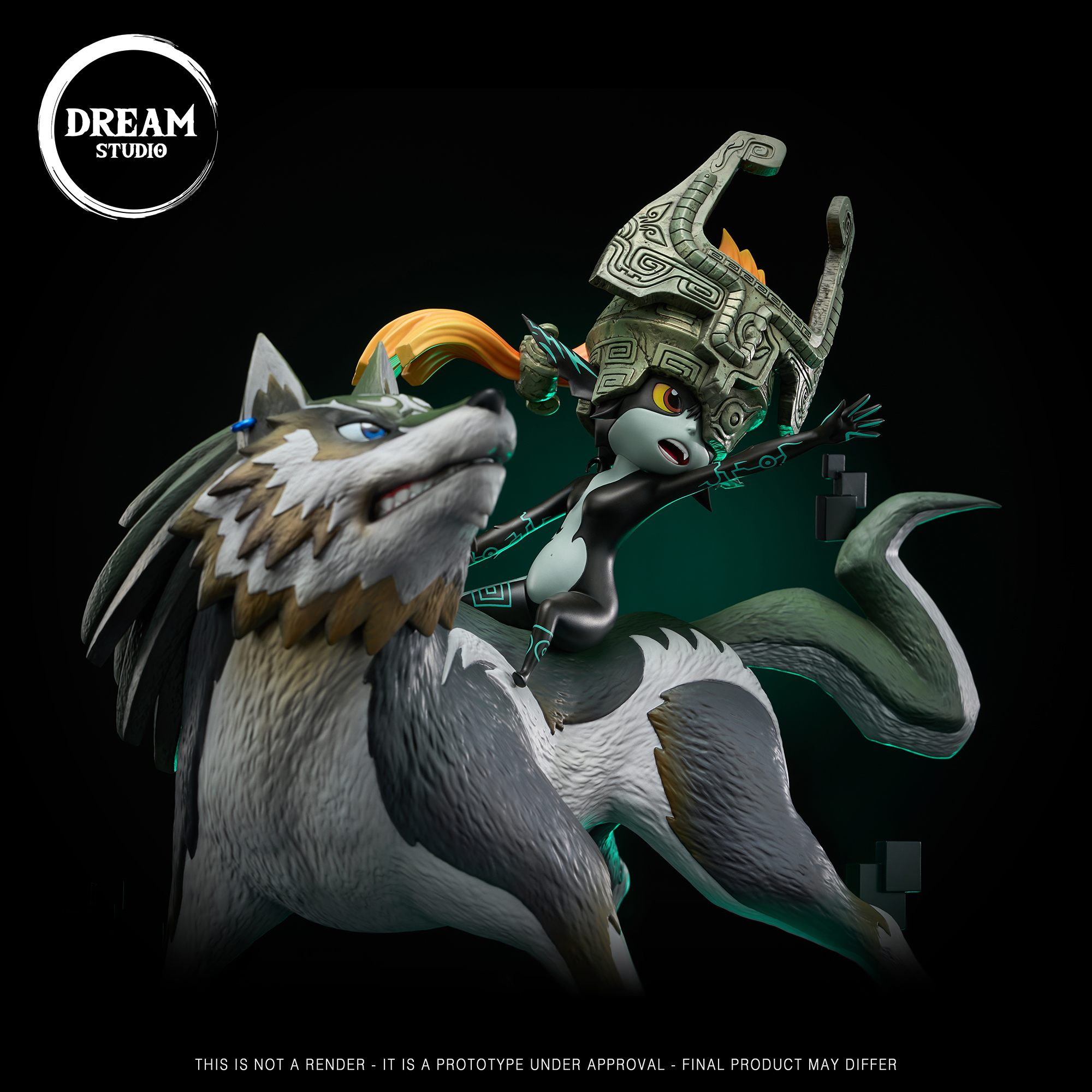 Dream Studio - The Legend of Zelda Wolf Link & Midna