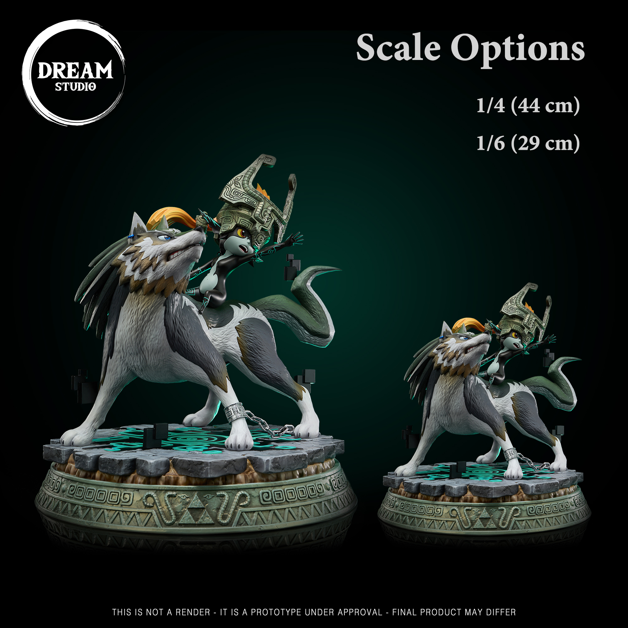 Dream Studio - The Legend of Zelda Wolf Link & Midna