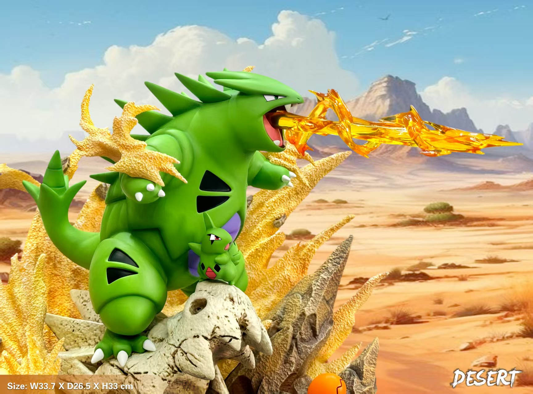 EGG Studio - Pokémon Tyranitar Desert Series Environment Pokémon Statue