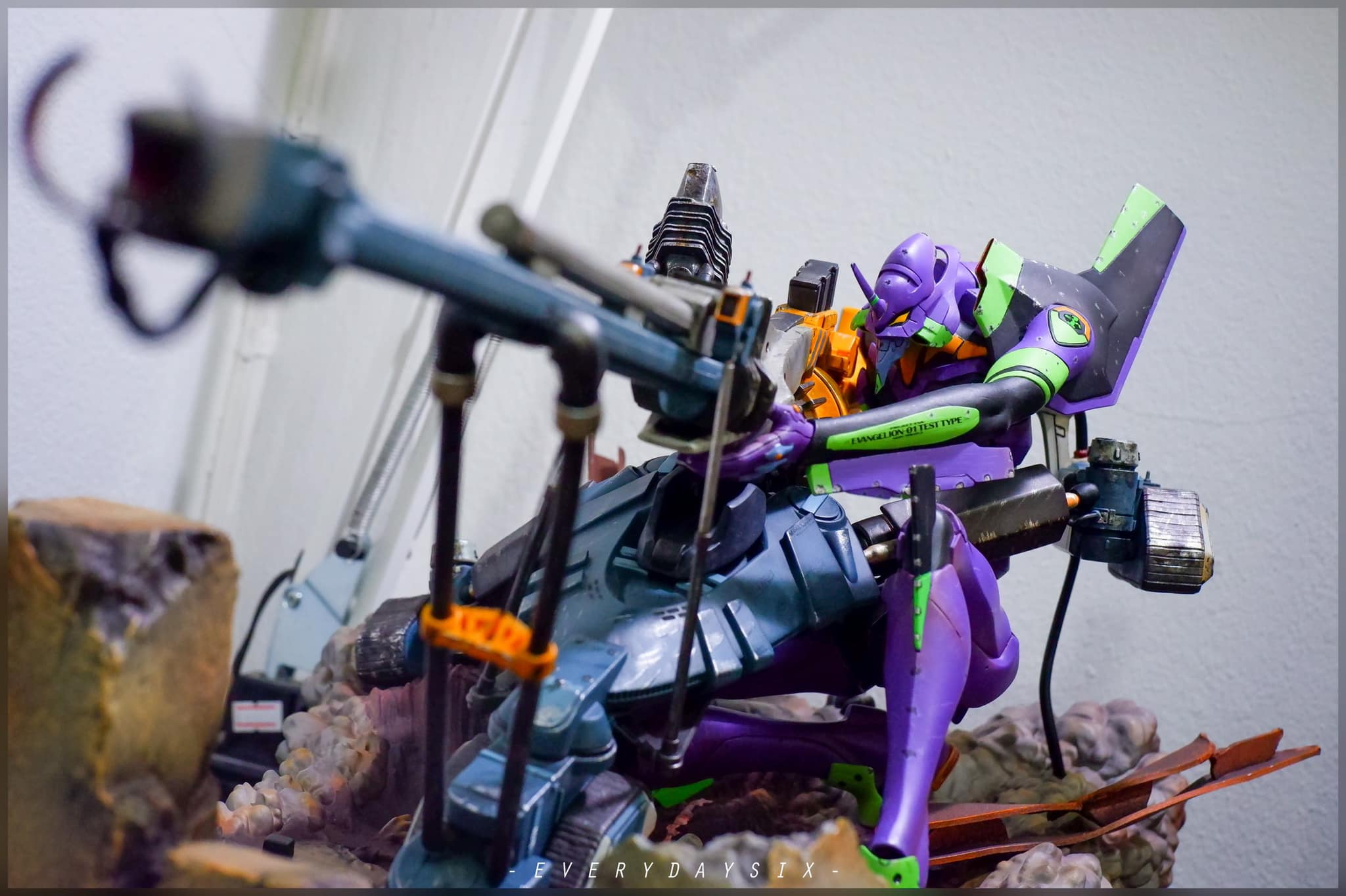 EVA GLOBAL Studio - Neon Genesis Evangelion Rebuild of Evangelion Operation Yashima Evangelion Unit-01 Premium Metallic Color Ver. Statue