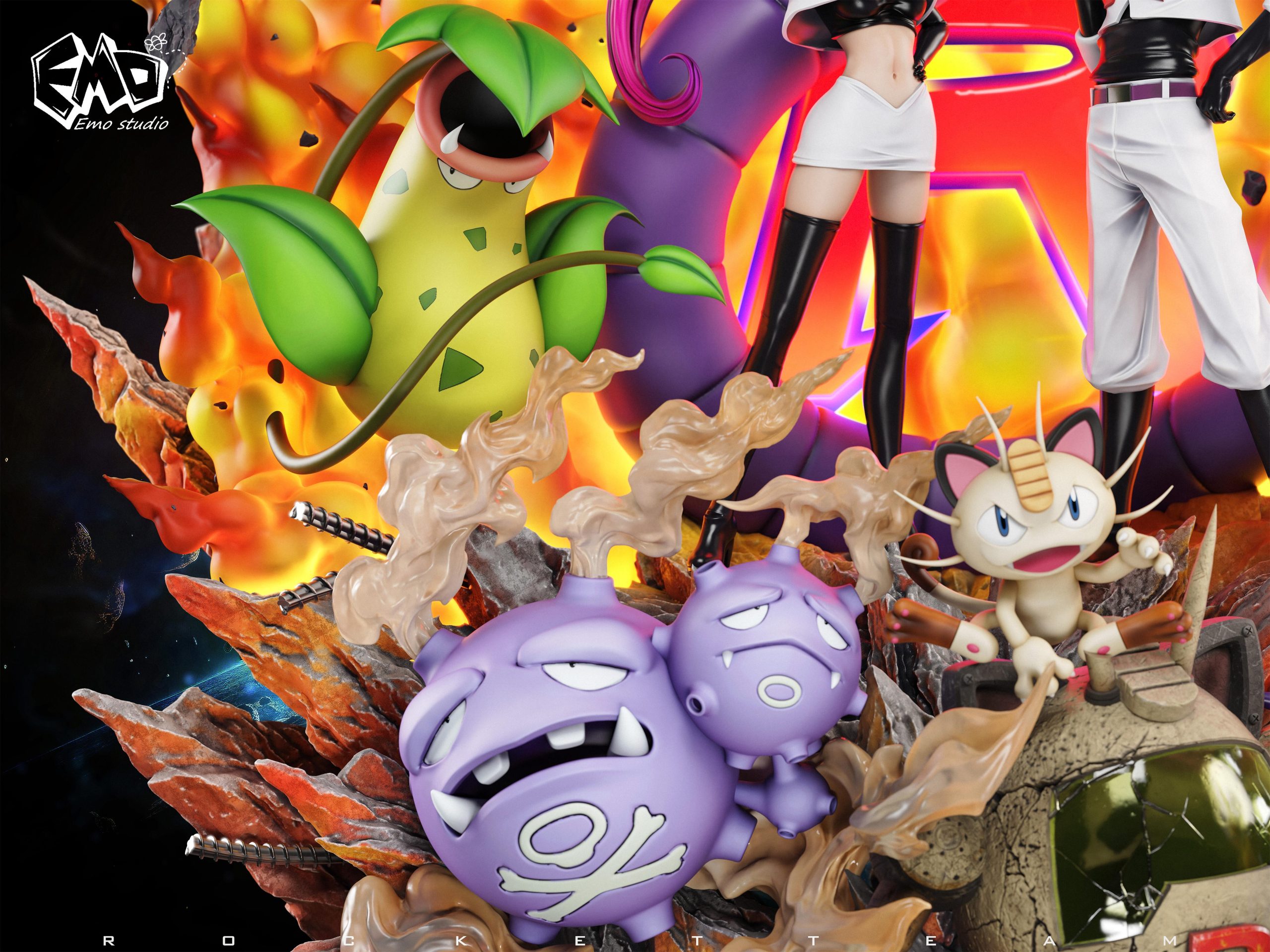 【Nando】Team Rocket 3 items Pokemon Team Rocket 3-Tin Lot | Steel City Collectibles