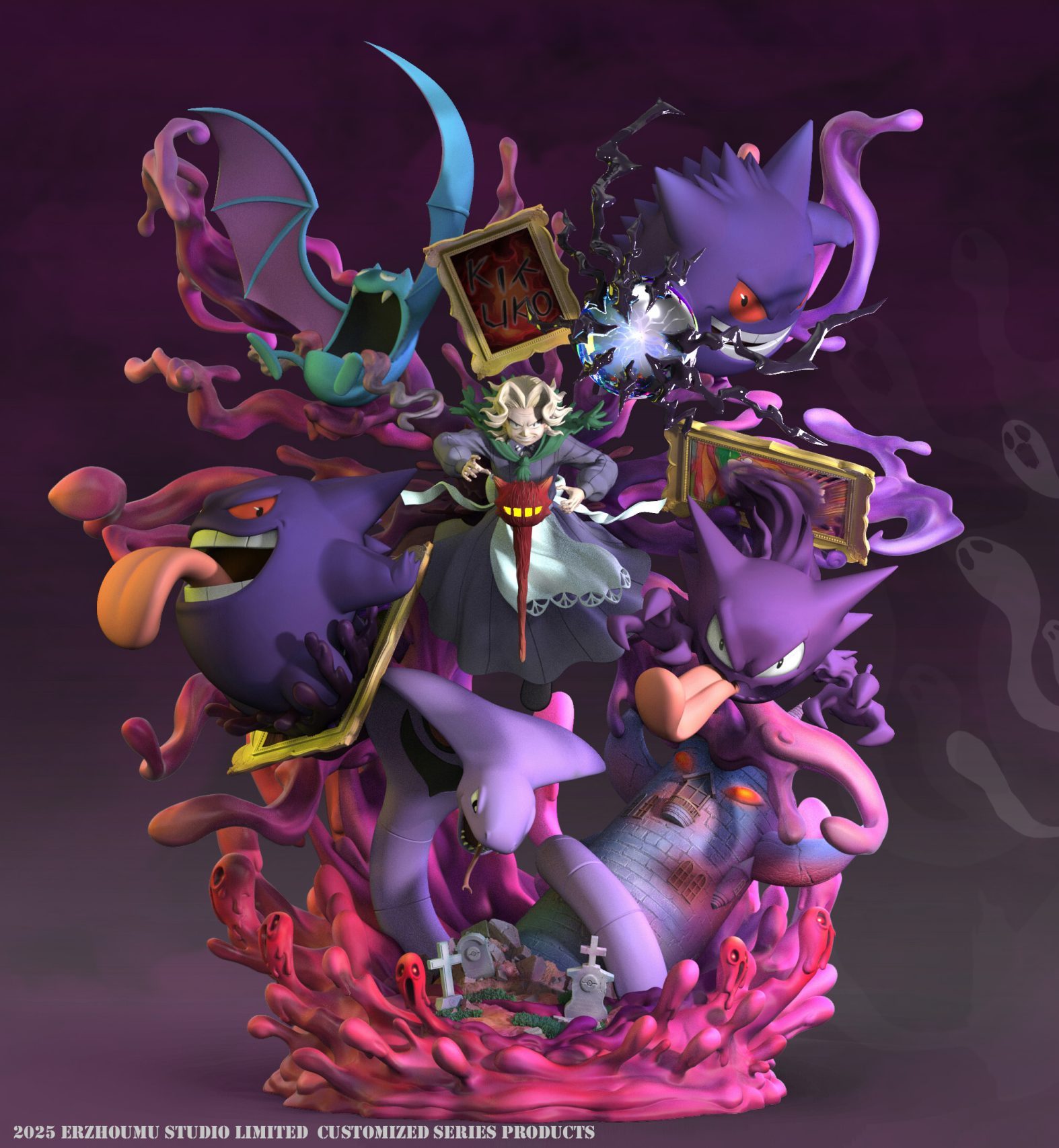 Er Zhou Mu Studio - Pokémon Elite Four Agatha