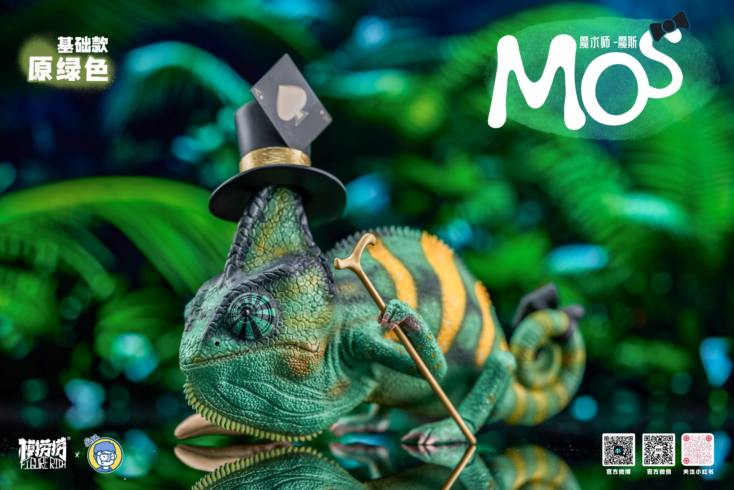 FIGURE RICH Studio - Original Day Dreams Series #2 Mos Veiled Chameleon
