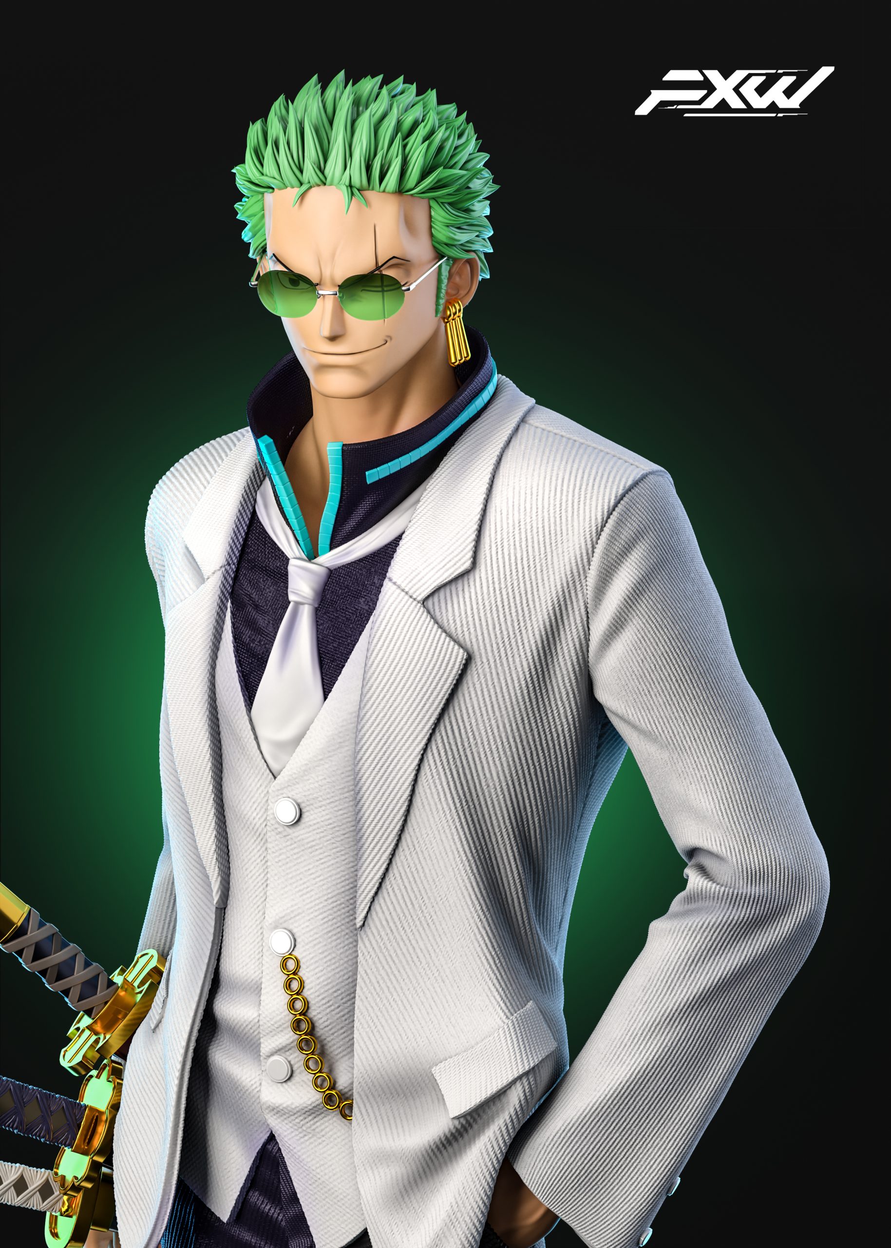 FXW Studio - ONE PIECE FILM GOLD series Roronoa Zoro