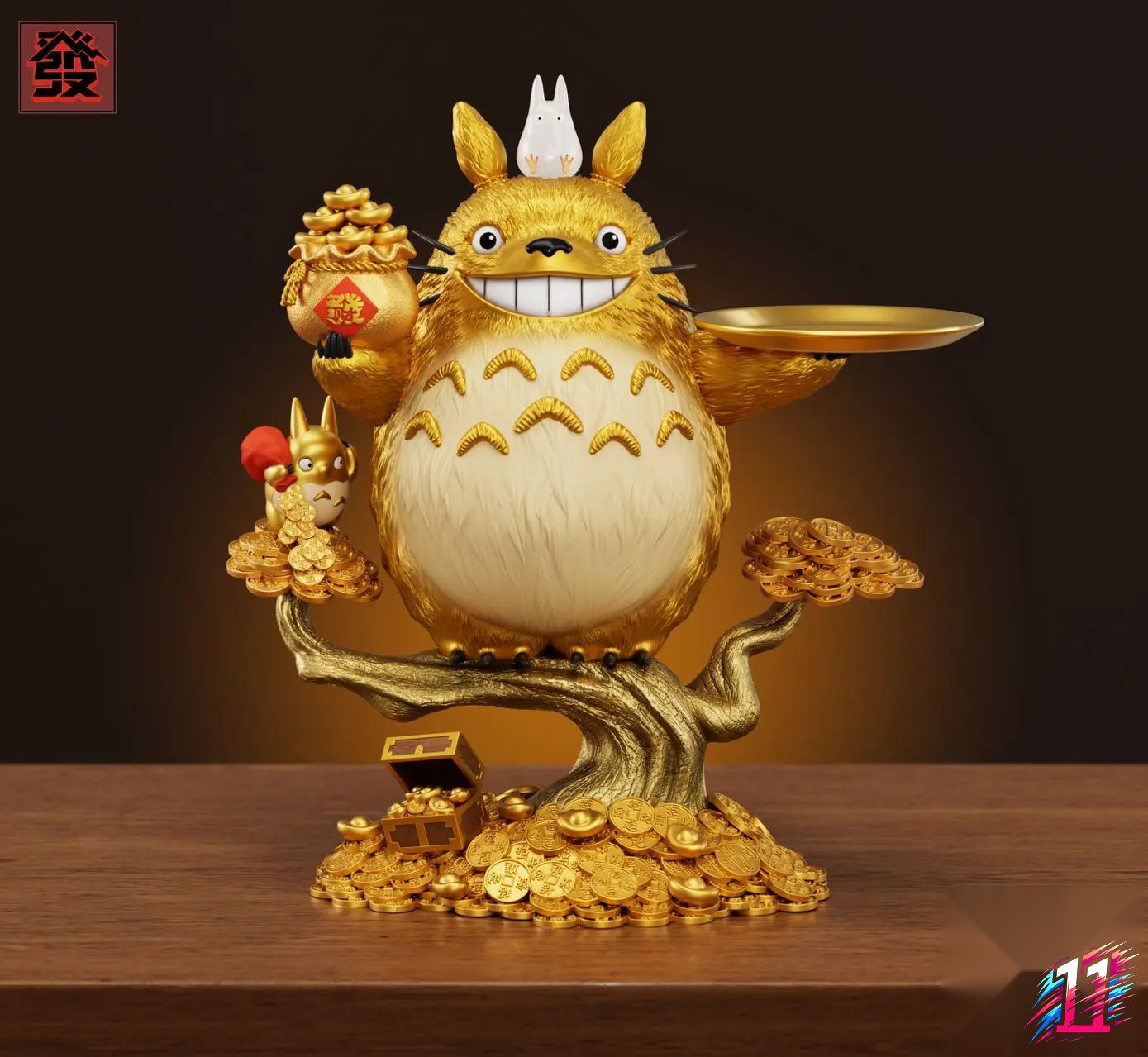 Fa Studio - Lucky Totoro Storage Ornament My Neighbor Totoro