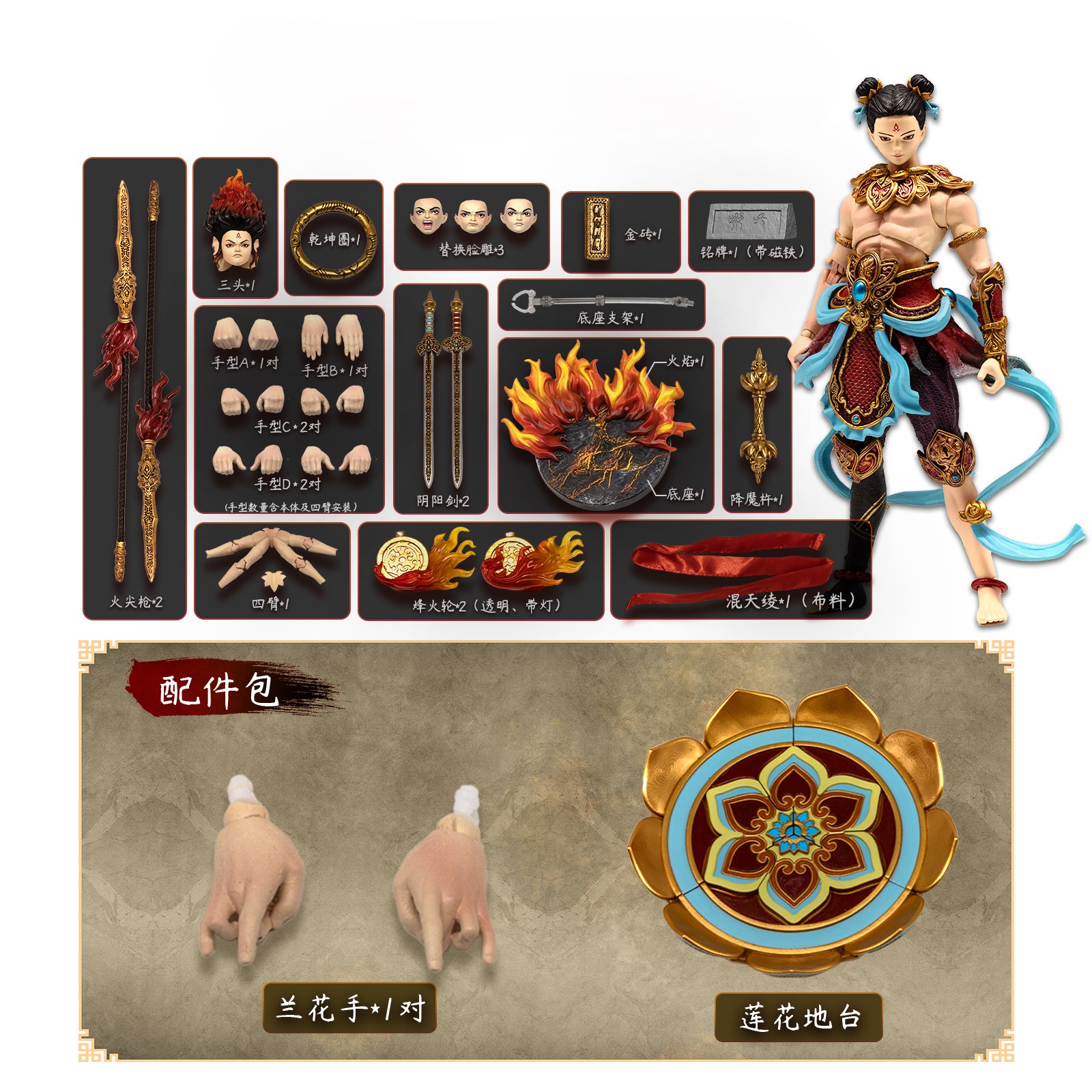 FancyRealm Studio – Journey to the West FJ-1A02 Gods Ne Zha