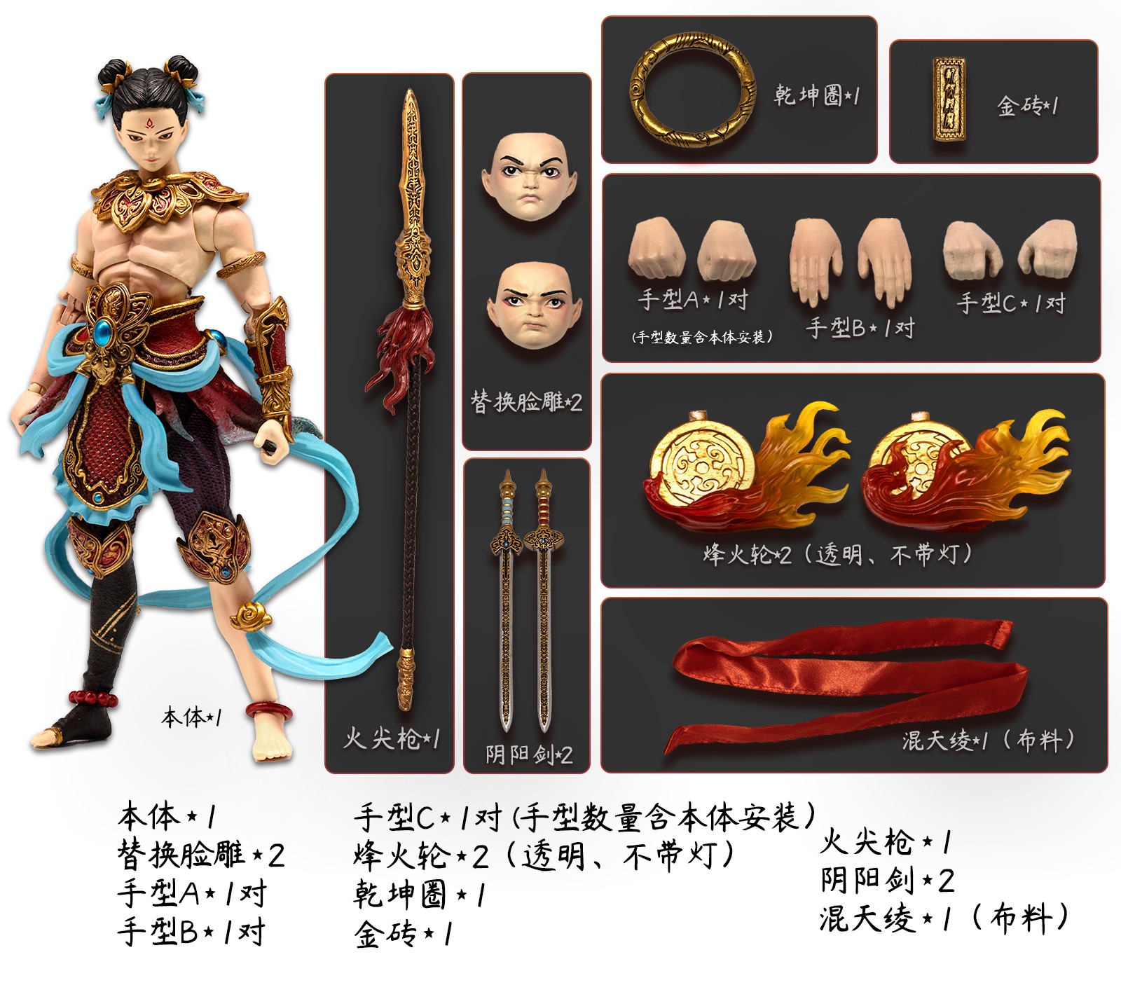 FancyRealm Studio – Journey to the West FJ-1A02 Gods Ne Zha