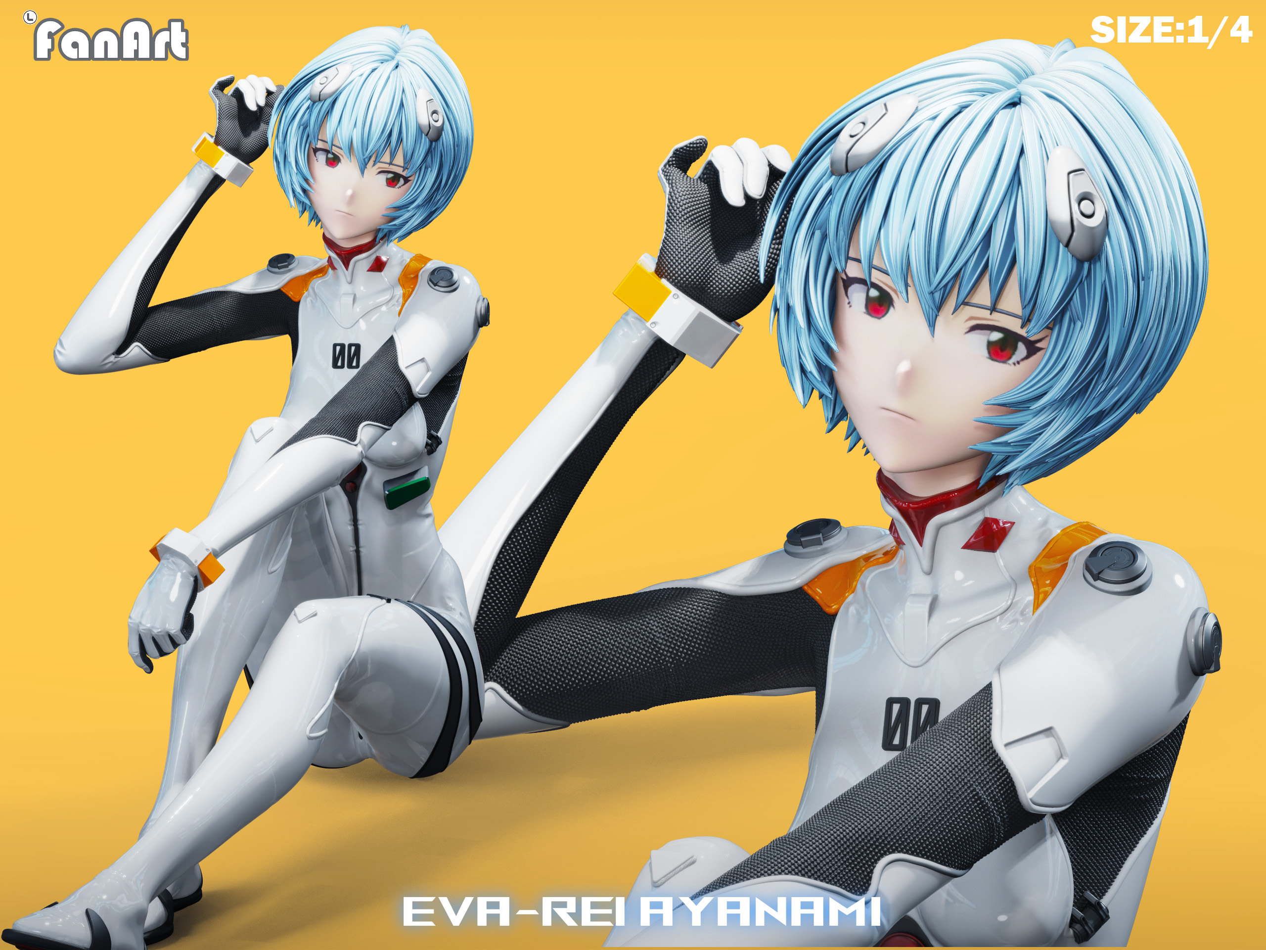 Fanart Studio - Neon Genesis Evangelion I am not Rei Ayanami