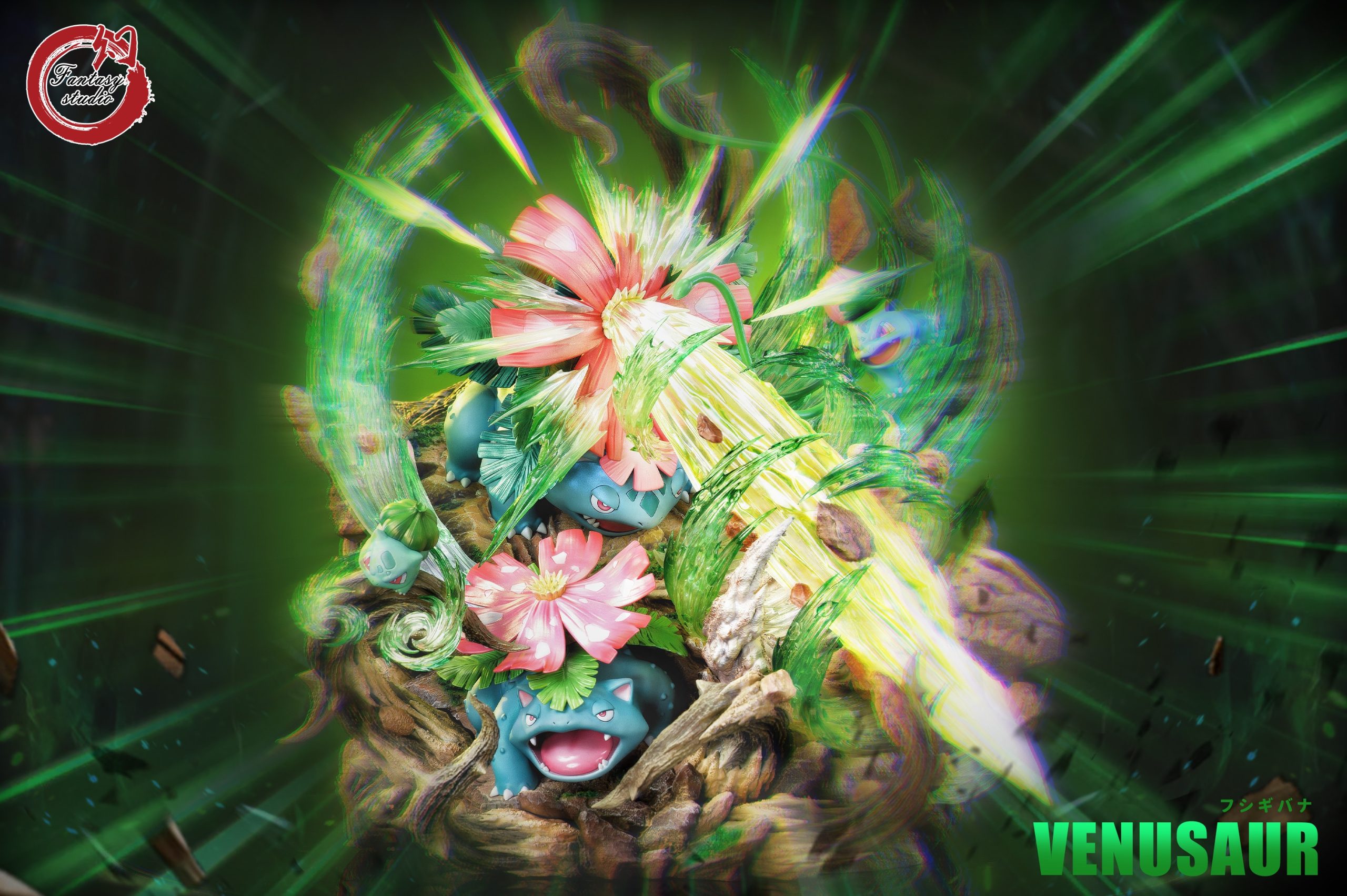 Fantasy Studio Pokemon Venusaur Evolution Set