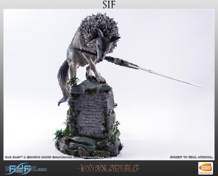 ゲームキャラクター Dark Souls Grey Wolf Schiff Figure Dark Souls The Great Grey Wolf Sif SD Statue by First 4