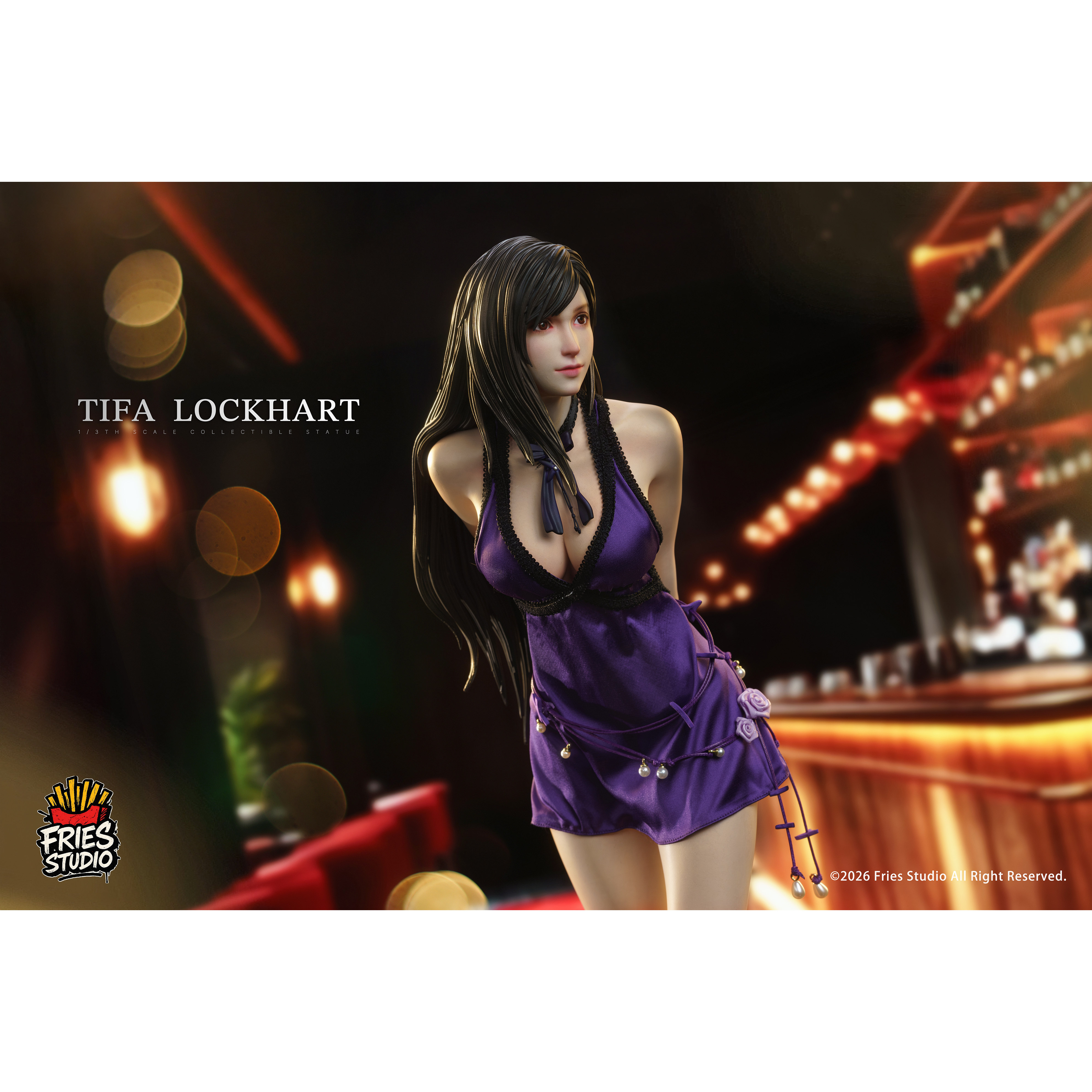 Fries Studio - Tifa Lockhart Purple Dress Ver. Final Fantasy