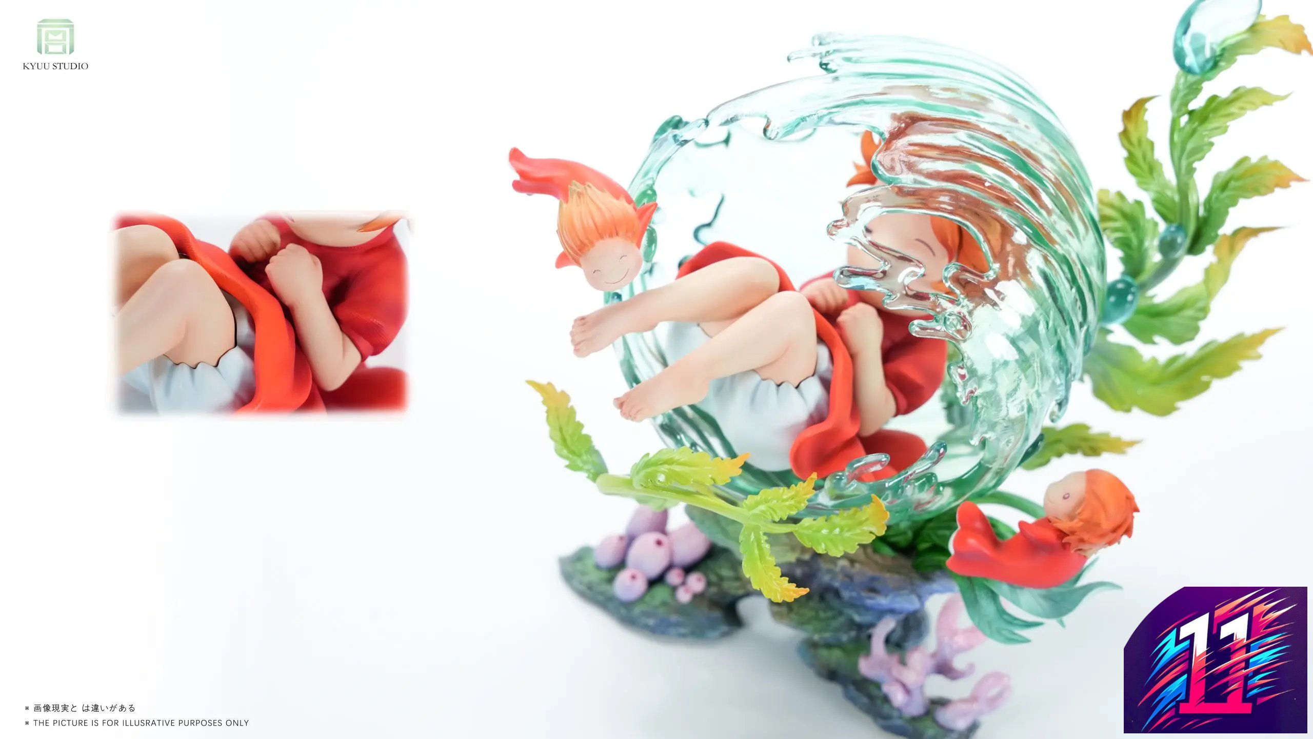 KYUU Studio - Hayao Miyazaki Whisper of Nature Series #2 Sleeping Ponyo Ponyo on the Cliff