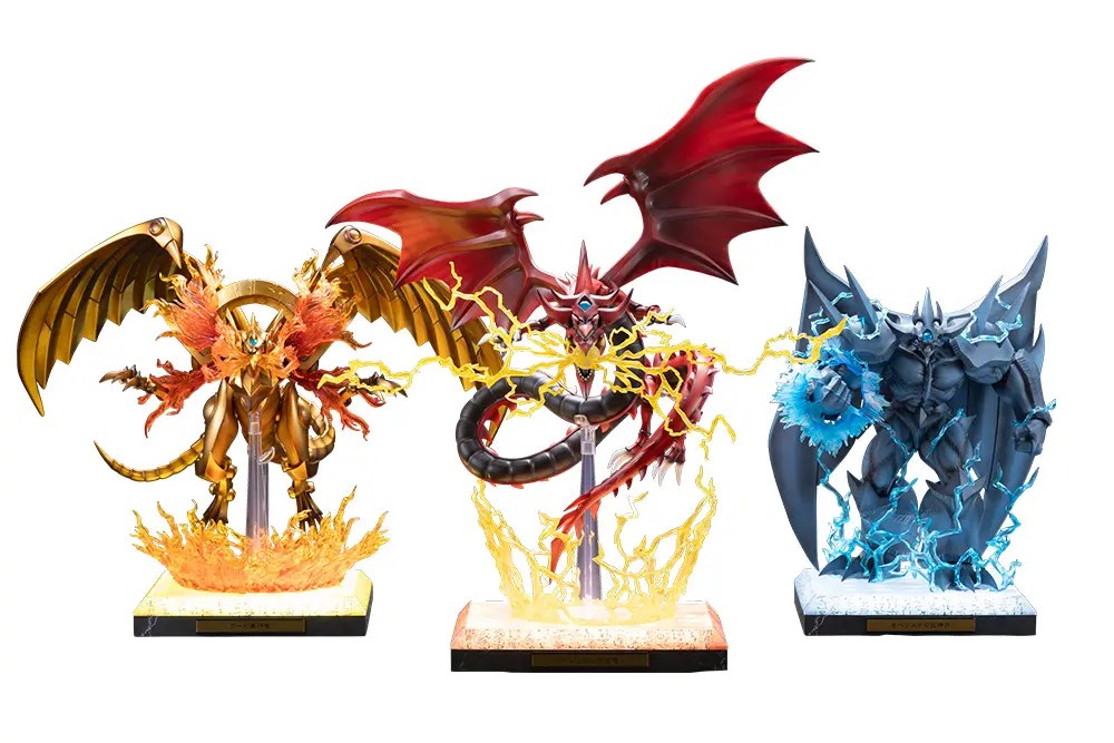 Kotobukiya - Yu-Gi-Oh! Egyptian God Statue set (The Winged Dragon of Ra & Slifer the Sky Dragon & Obelisk the Tormentor) (Licensed)
