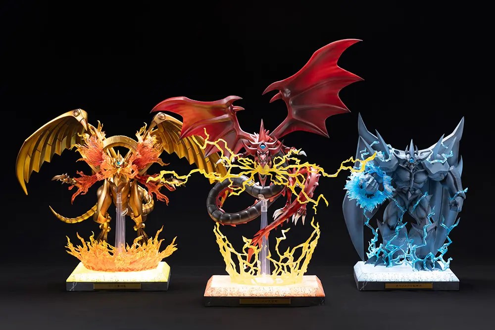 Kotobukiya - Yu-Gi-Oh! Egyptian God Statue set (The Winged Dragon of Ra & Slifer the Sky Dragon & Obelisk the Tormentor) (Licensed)
