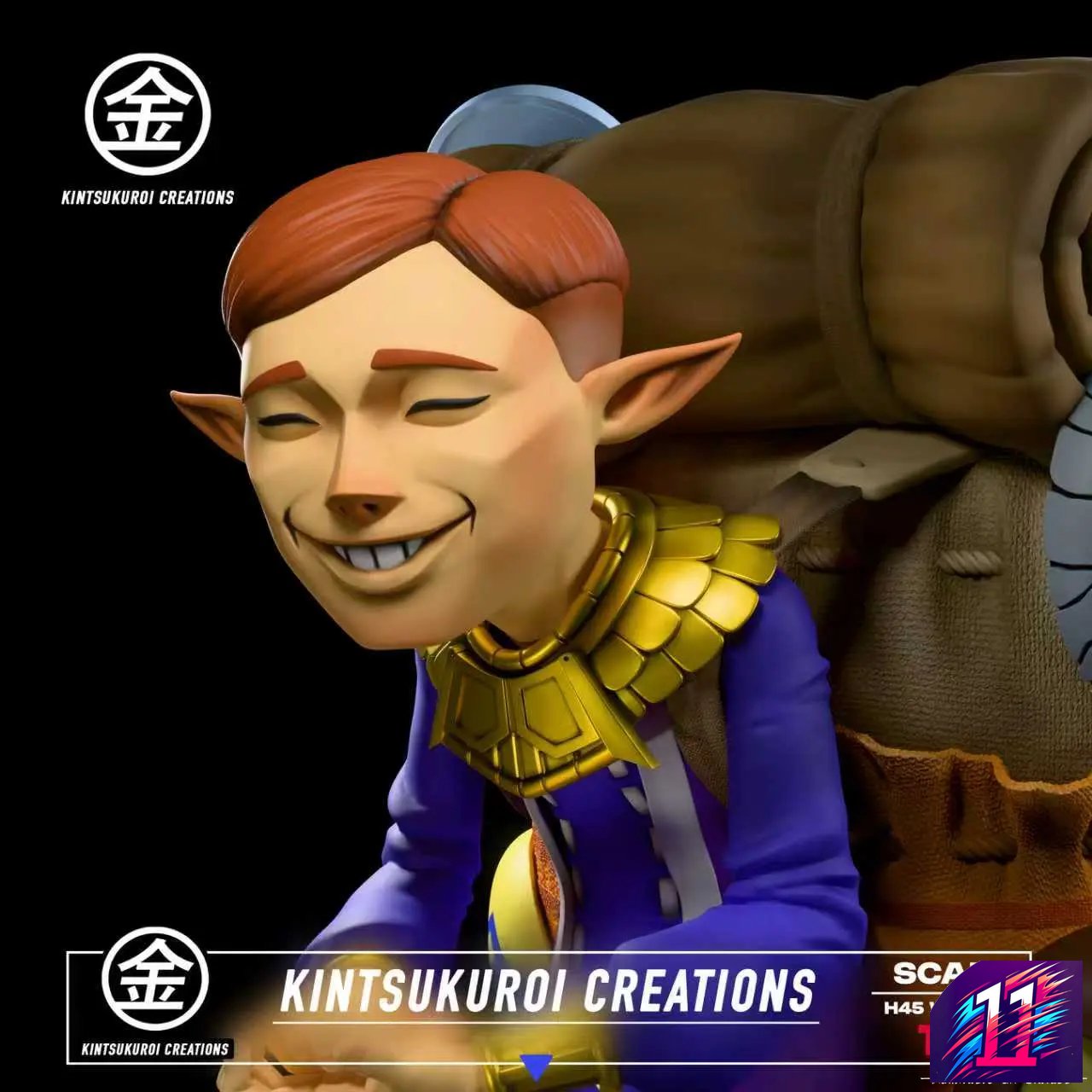 Kintsukuroi Creations Studio - Happy X Angry Mask Salesman The Legend of Zelda