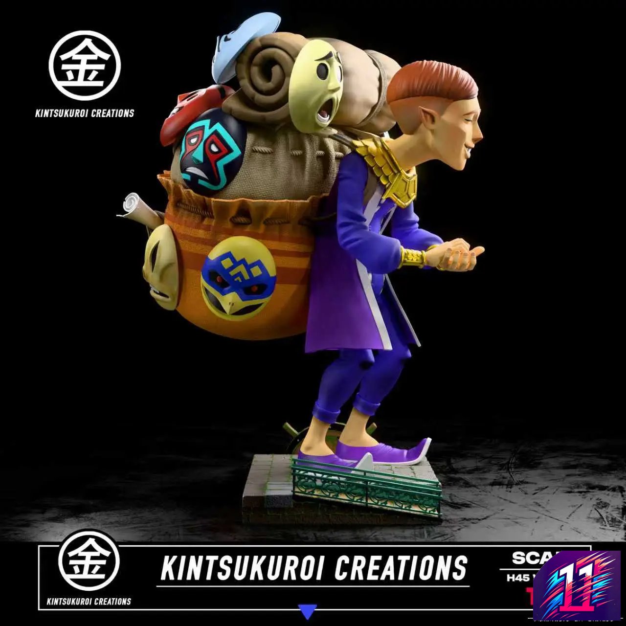 Kintsukuroi Creations Studio - Happy X Angry Mask Salesman The Legend of Zelda