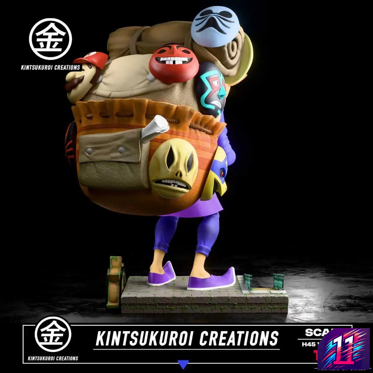 Kintsukuroi Creations Studio - Happy X Angry Mask Salesman The Legend of Zelda