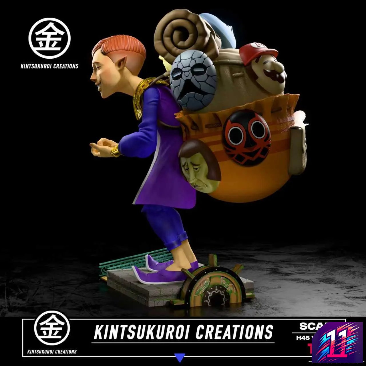 Kintsukuroi Creations Studio - Happy X Angry Mask Salesman The Legend of Zelda