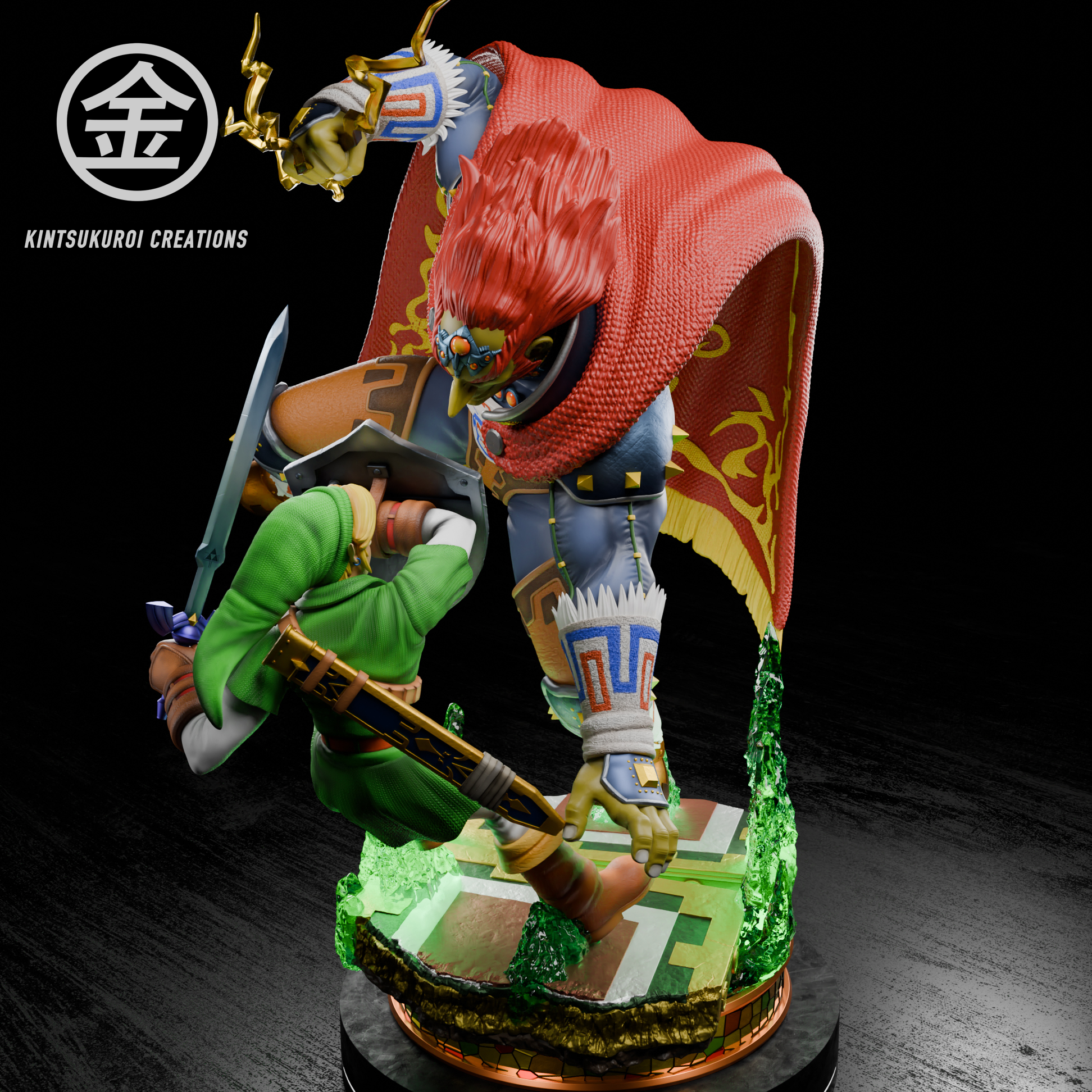Kintsukuroi Creations Studio - The Legend of Zelda Link VS Ganondorf