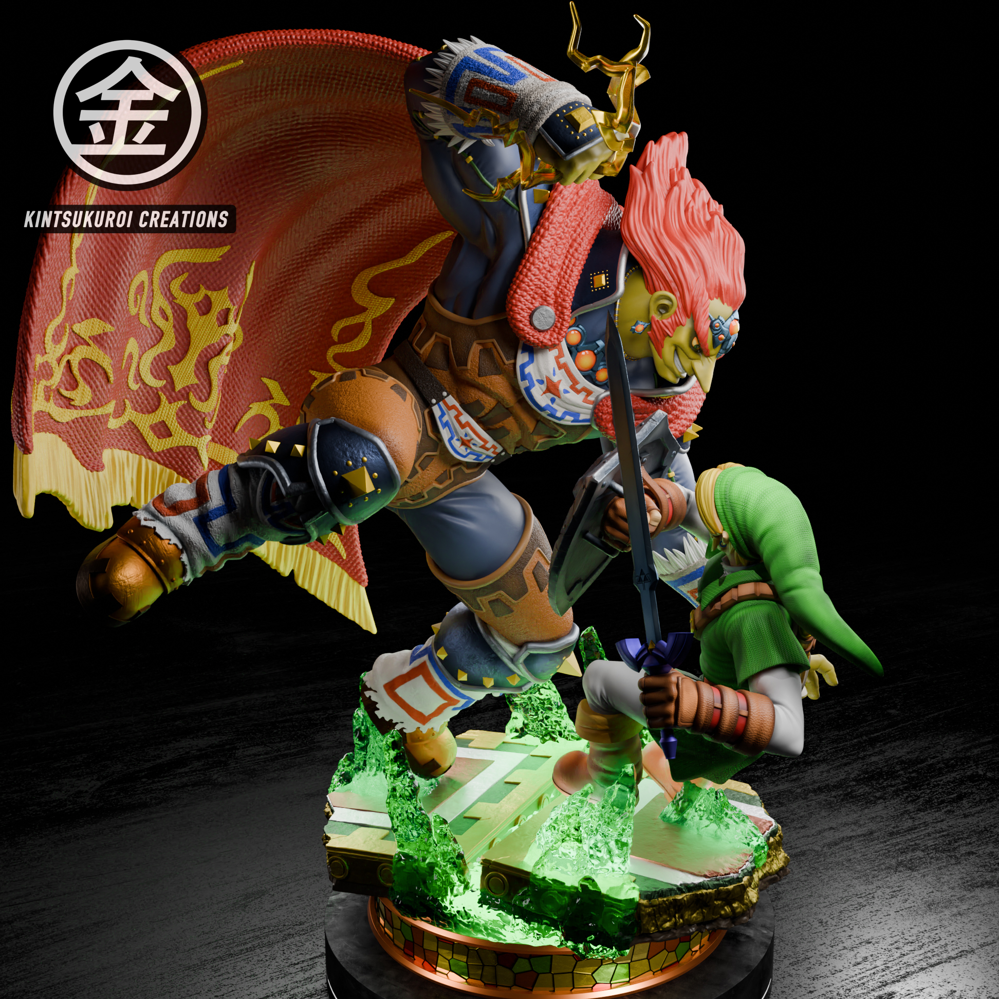 Kintsukuroi Creations Studio - The Legend of Zelda Link VS Ganondorf