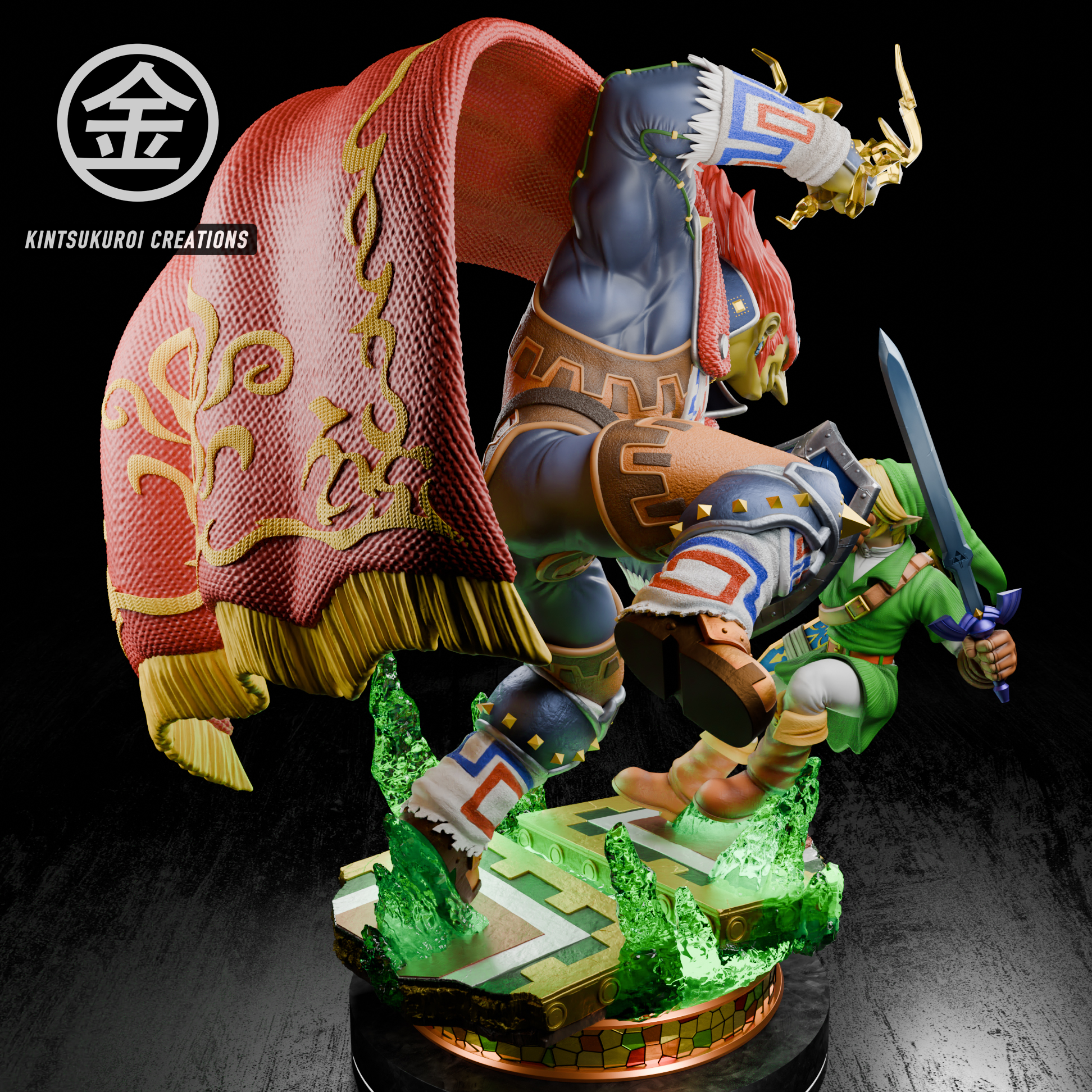 Kintsukuroi Creations Studio - The Legend of Zelda Link VS Ganondorf