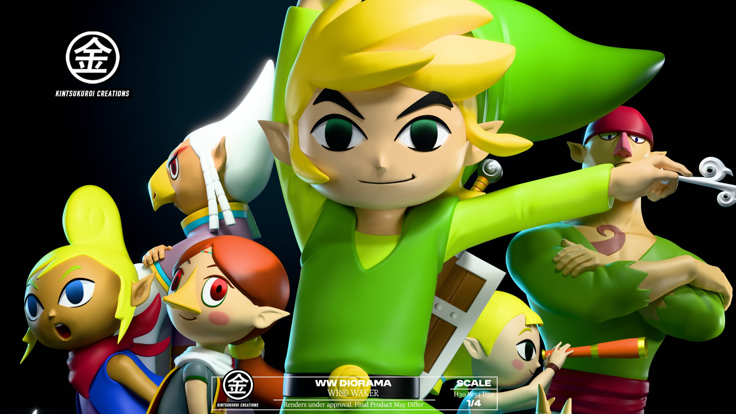 Kintsukuroi Creations Studio - The Legend of Zelda Wind Waker Diorama