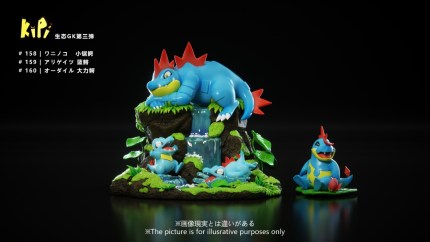 Kipi Studio - Pokémon Johto Region First partner Pokémon Feraligatr & Meganium Kipi Studio - Pokémon Johto Region First partner Pokémon Feraligatr & Meganium