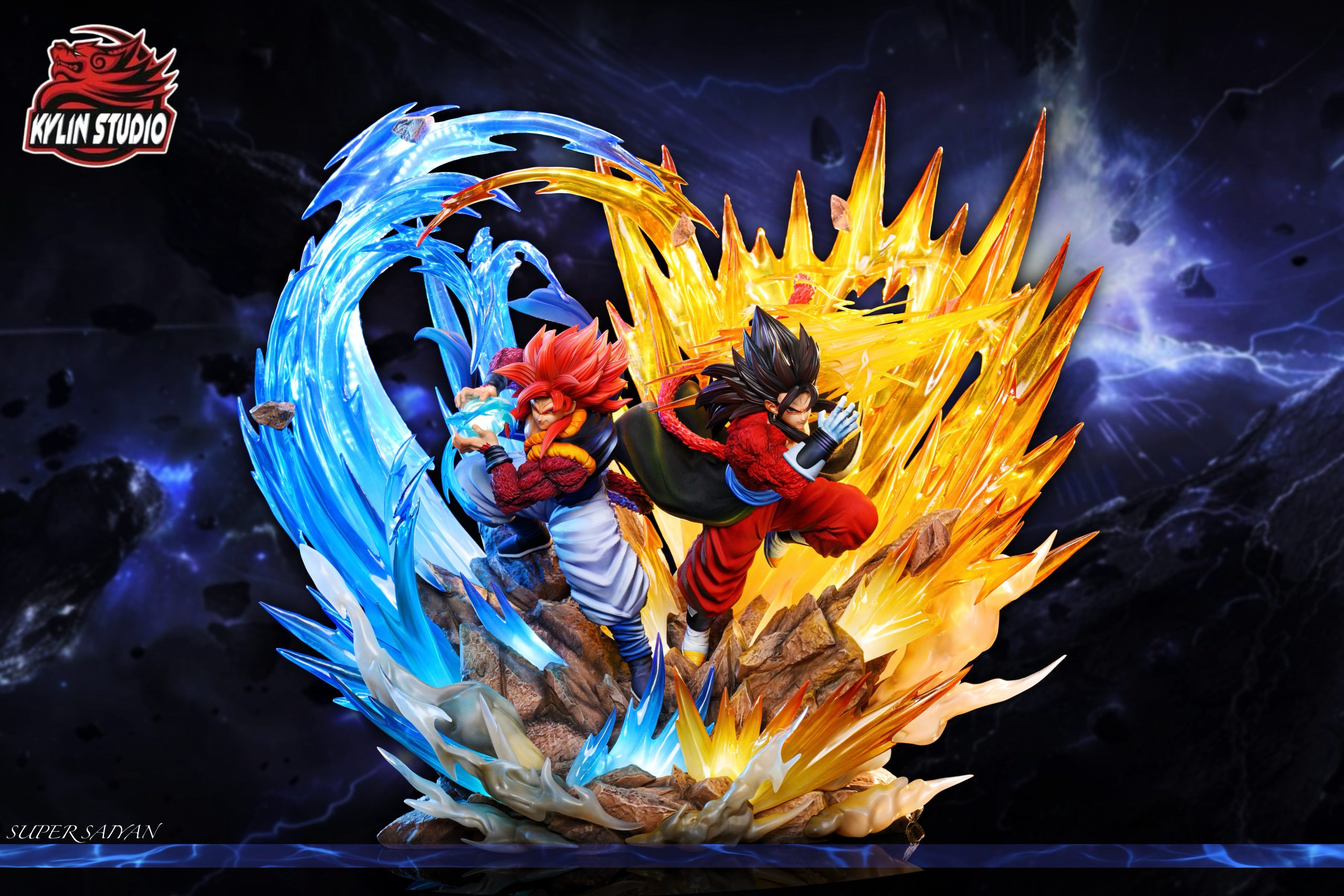 Kylin Studio - Dragon Ball Classic Characters Series #12 Super Saiyan 4 Gogeta & Vegito