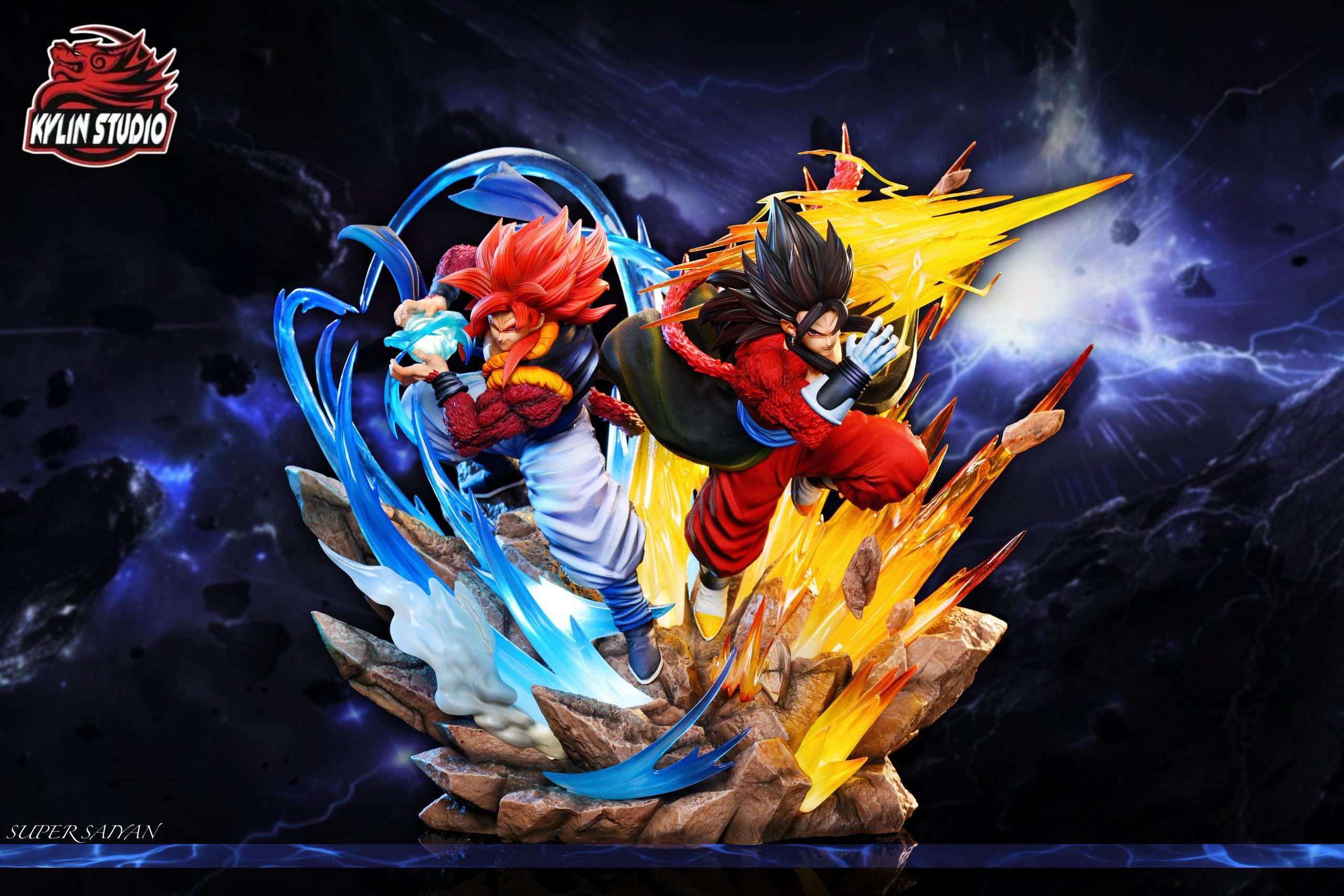 Kylin Studio - Dragon Ball Classic Characters Series #12 Super Saiyan 4 Gogeta & Vegito