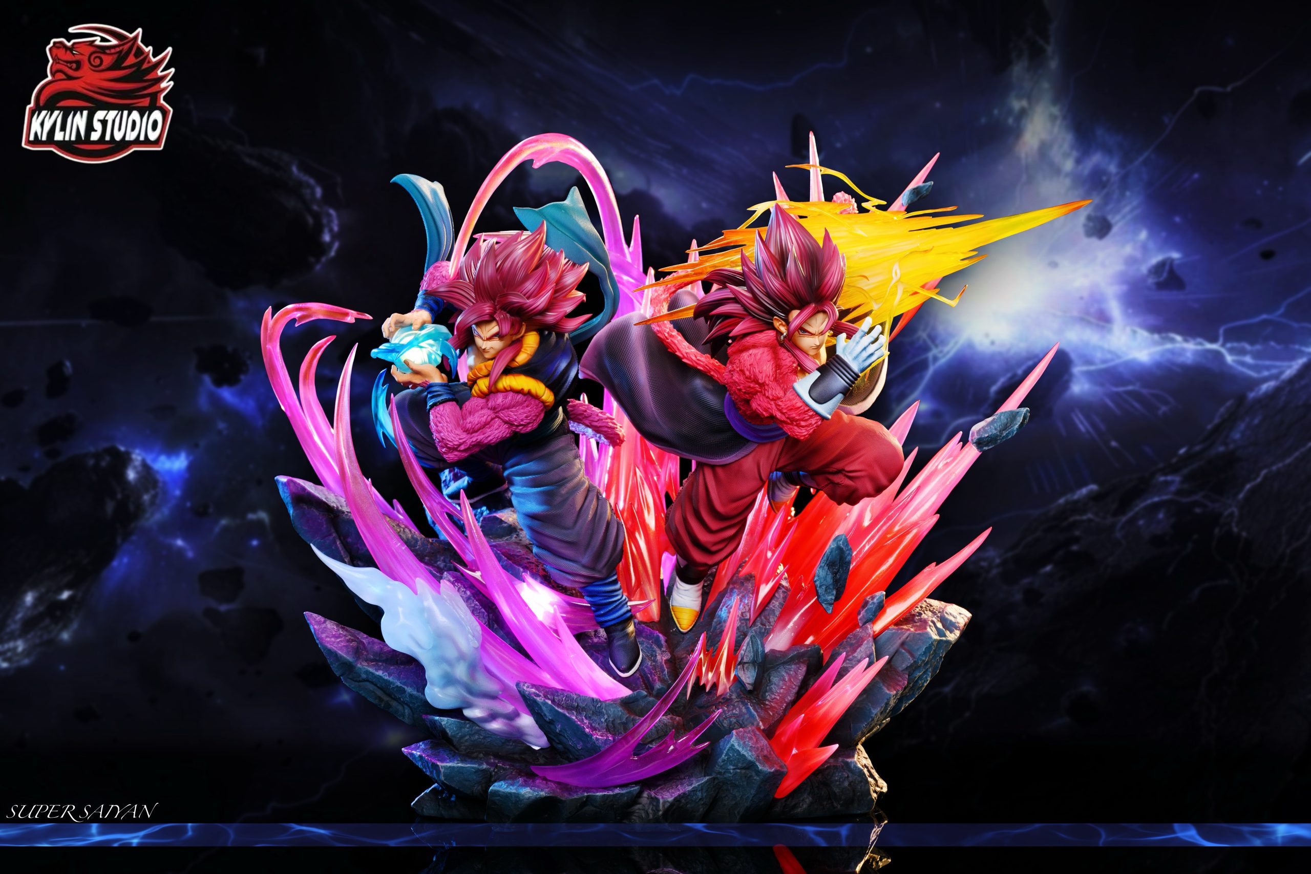 Kylin Studio - Dragon Ball Classic Characters Series #12 Super Saiyan 4 Gogeta & Vegito