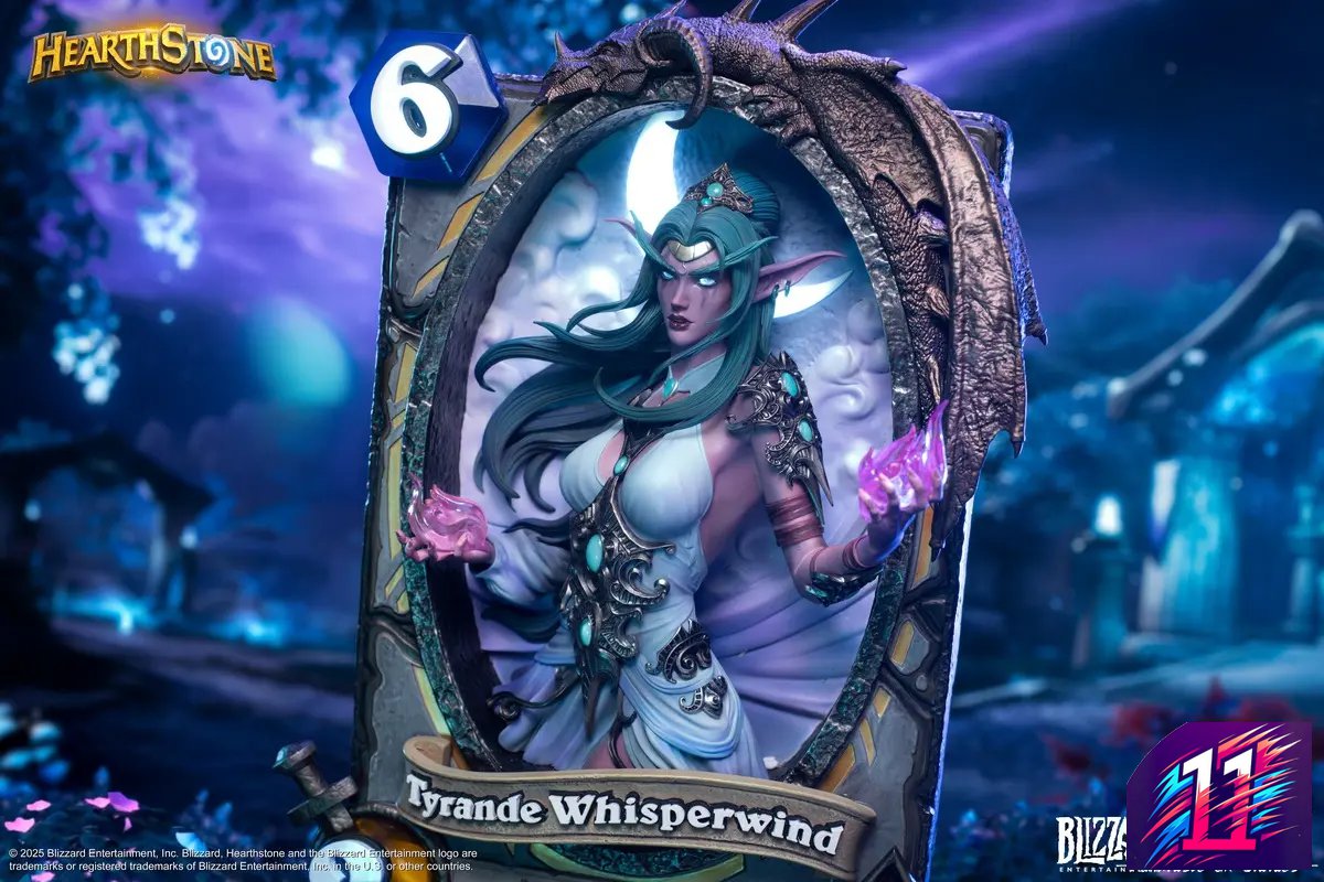 HEX Collectibles - Blizzard Hearthstone X Tyrande Whisperwind Art Statue HEXFRAME03 (Licensed)