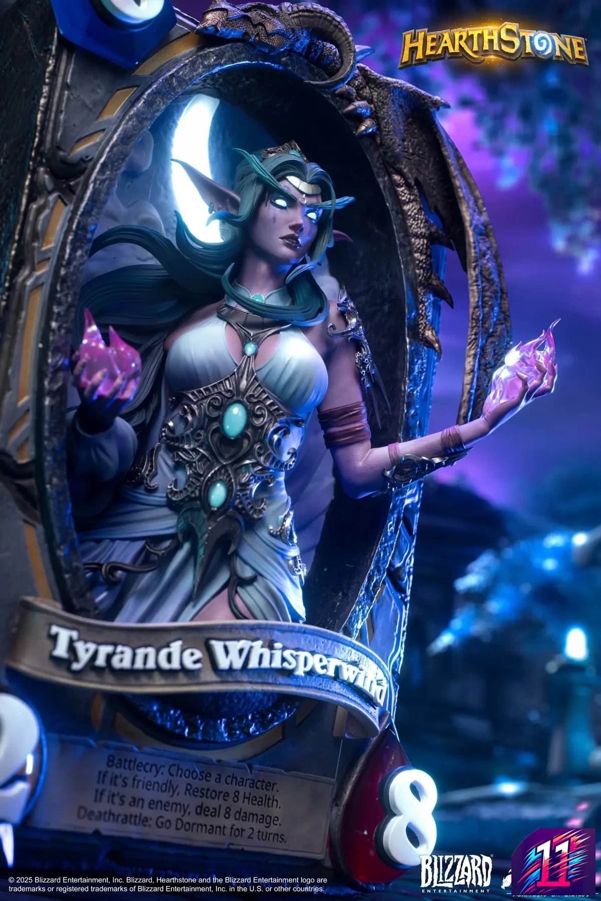 HEX Collectibles - Blizzard Hearthstone X Tyrande Whisperwind Art Statue HEXFRAME03 (Licensed)