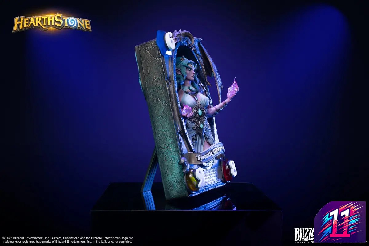 HEX Collectibles - Blizzard Hearthstone X Tyrande Whisperwind Art Statue HEXFRAME03 (Licensed)