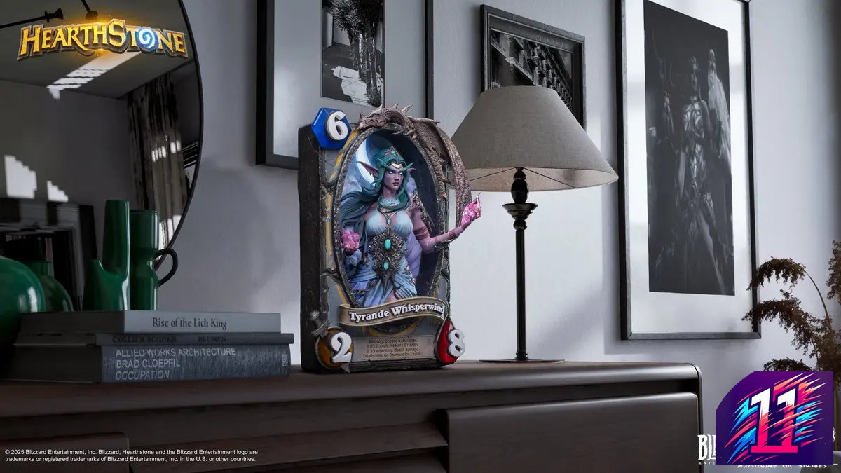 HEX Collectibles - Blizzard Hearthstone X Tyrande Whisperwind Art Statue HEXFRAME03 (Licensed)