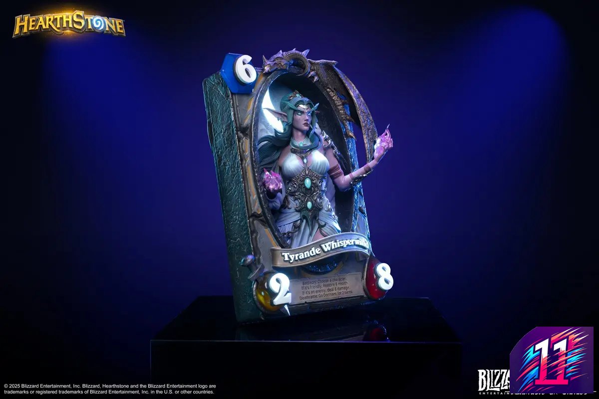 HEX Collectibles - Blizzard Hearthstone X Tyrande Whisperwind Art Statue HEXFRAME03 (Licensed)
