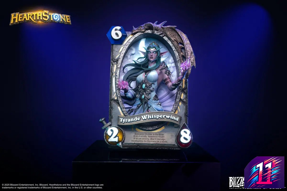 HEX Collectibles - Blizzard Hearthstone X Tyrande Whisperwind Art Statue HEXFRAME03 (Licensed)