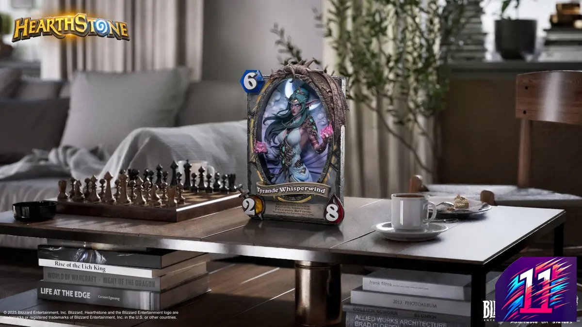 HEX Collectibles - Blizzard Hearthstone X Tyrande Whisperwind Art Statue HEXFRAME03 (Licensed)