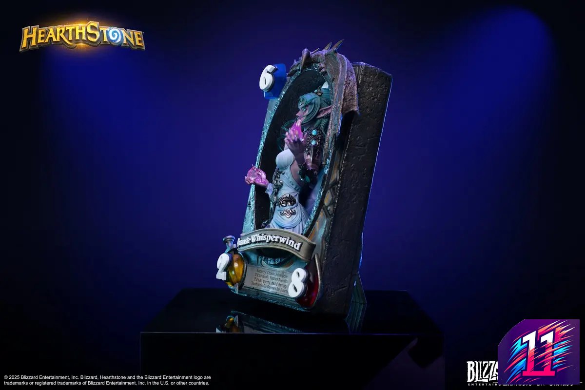 HEX Collectibles - Blizzard Hearthstone X Tyrande Whisperwind Art Statue HEXFRAME03 (Licensed)
