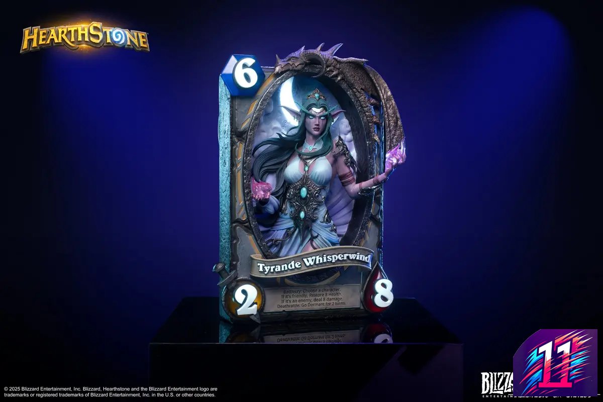 HEX Collectibles - Blizzard Hearthstone X Tyrande Whisperwind Art Statue HEXFRAME03 (Licensed)