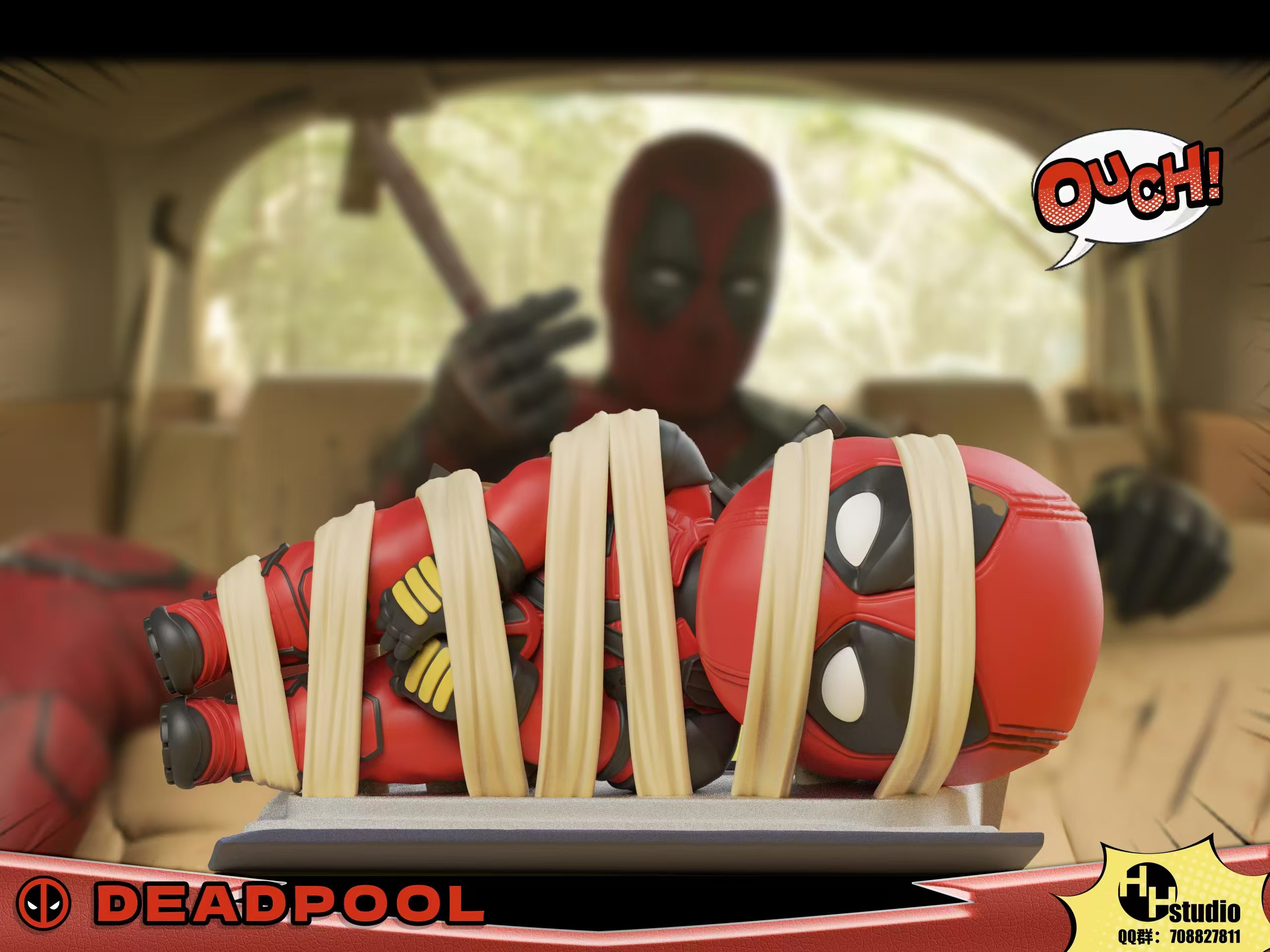 HH Studio – Marvel Chibi Deadpool - elevenGK Anime Collectibles, image size:2560x1919